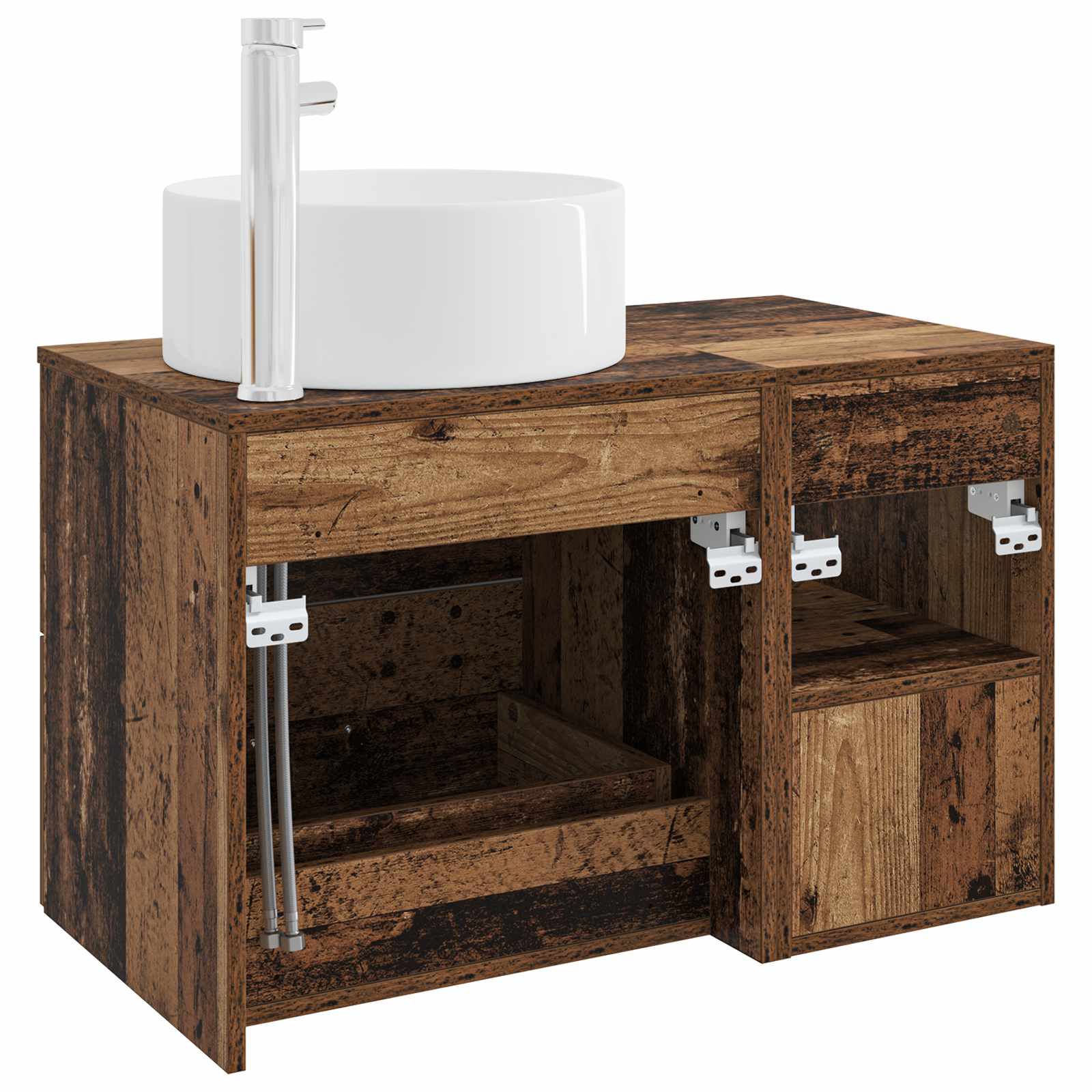 Ensemble de mobilier de salle de bain 2 pc Bois ancien