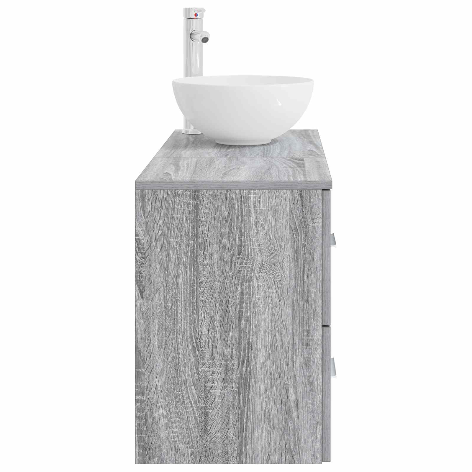Ensemble de mobilier de salle de bain 2 pc Sonoma gris