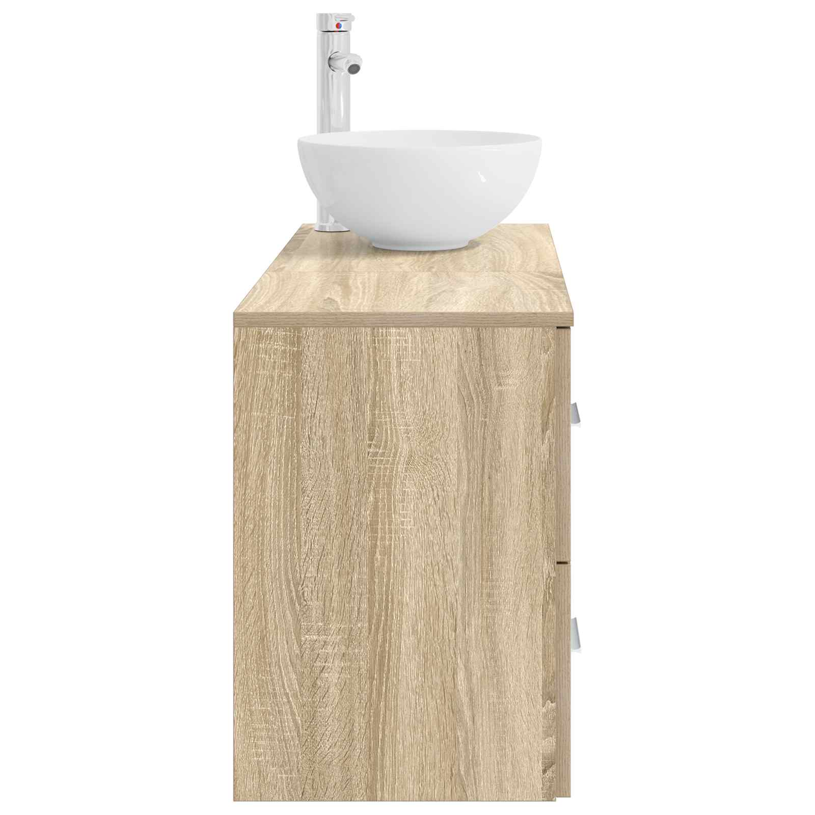 Ensemble de mobilier de salle de bain 2 pc Chêne Sonoma