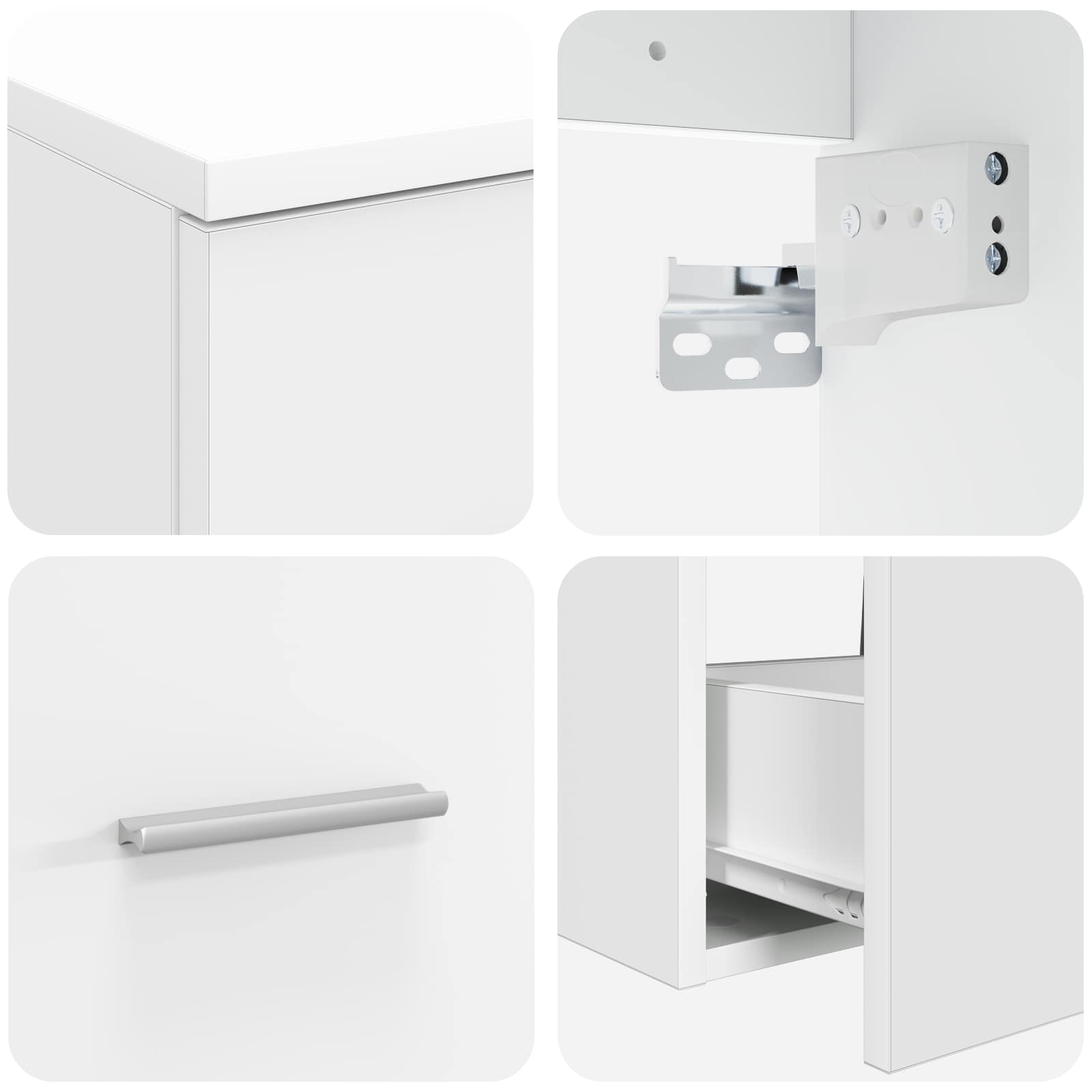 Ensemble de mobilier de salle de bain 2 pc Blanc