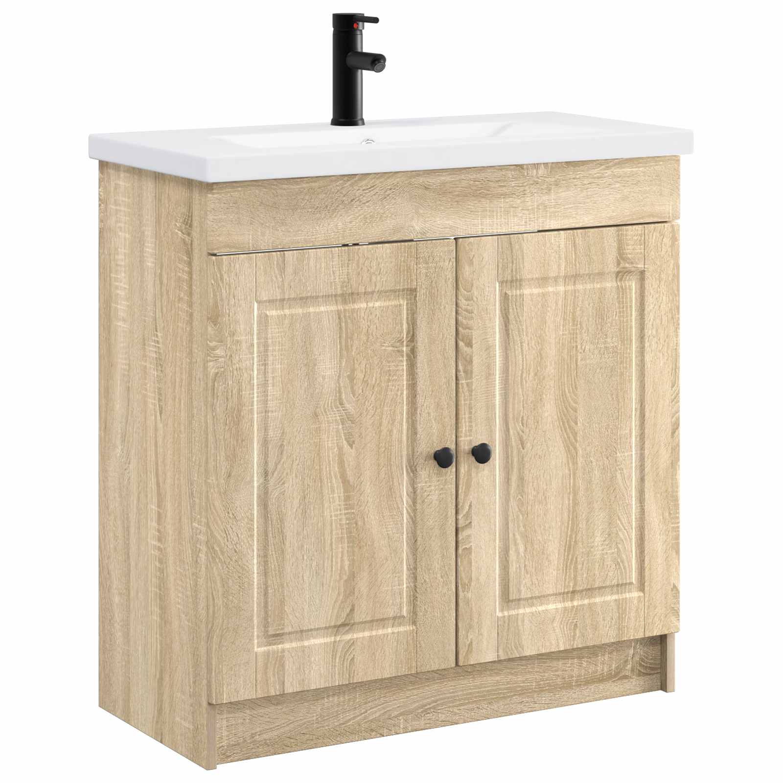 Ensemble de mobilier de salle de bain Chêne Sonoma