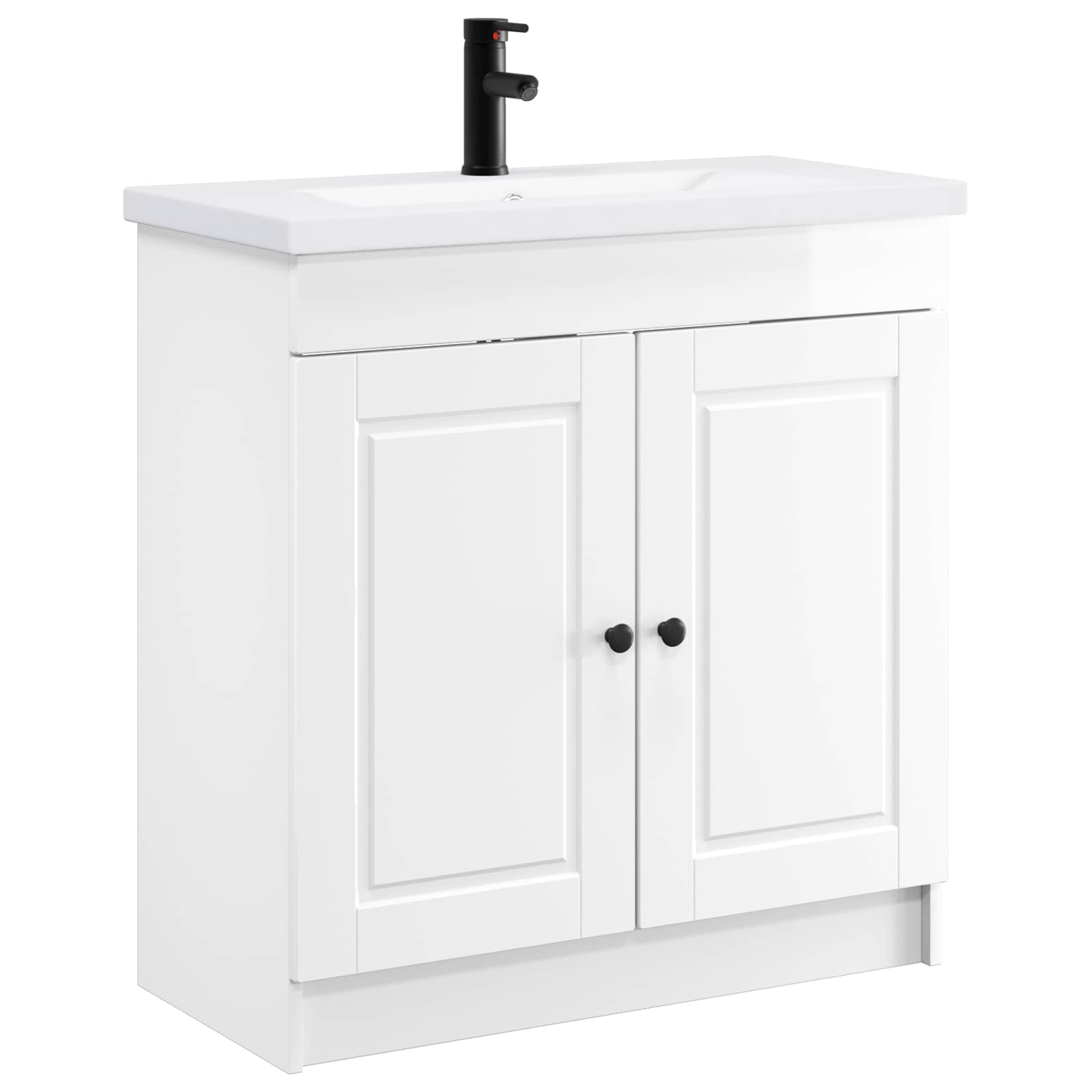 Ensemble de mobilier de salle de bain Blanc brillant