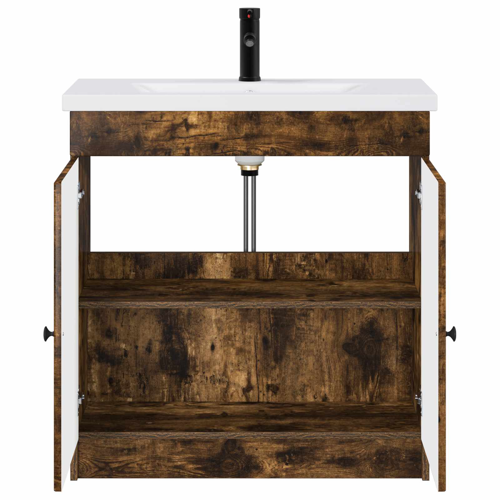 Ensemble de mobilier de salle de bain Chêne fumé