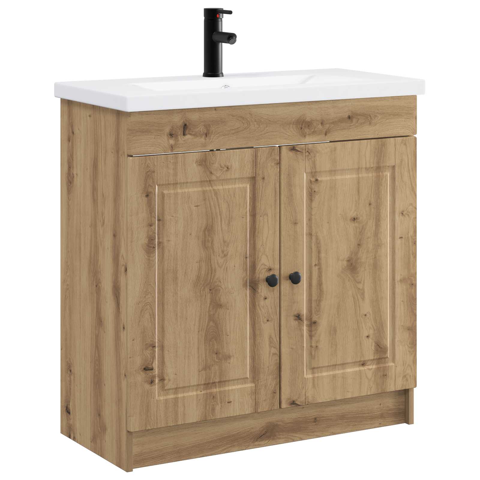 Ensemble de mobilier de salle de bain Chêne artisanal
