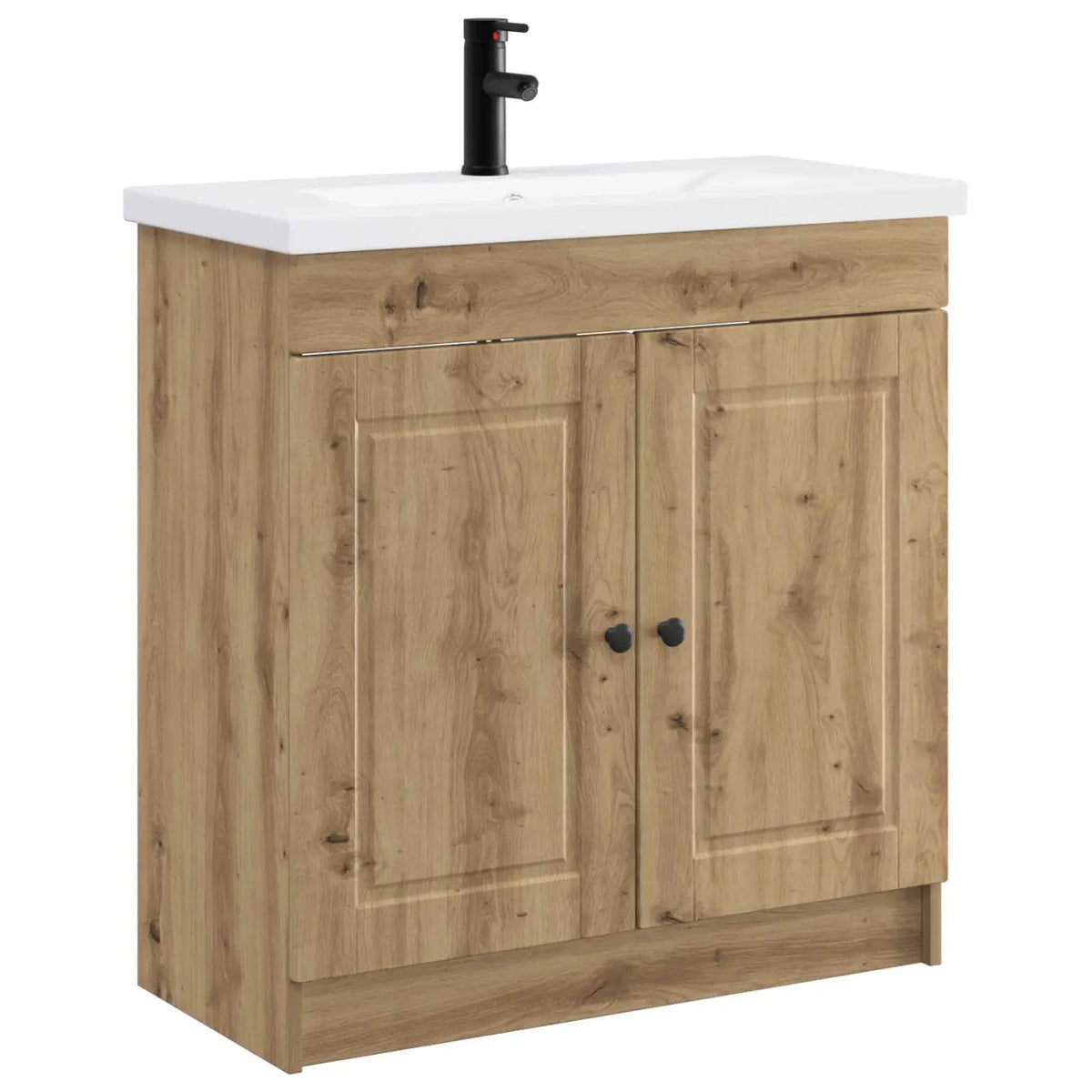 Ensemble de mobilier de salle de bain Chêne artisanal - XIOS