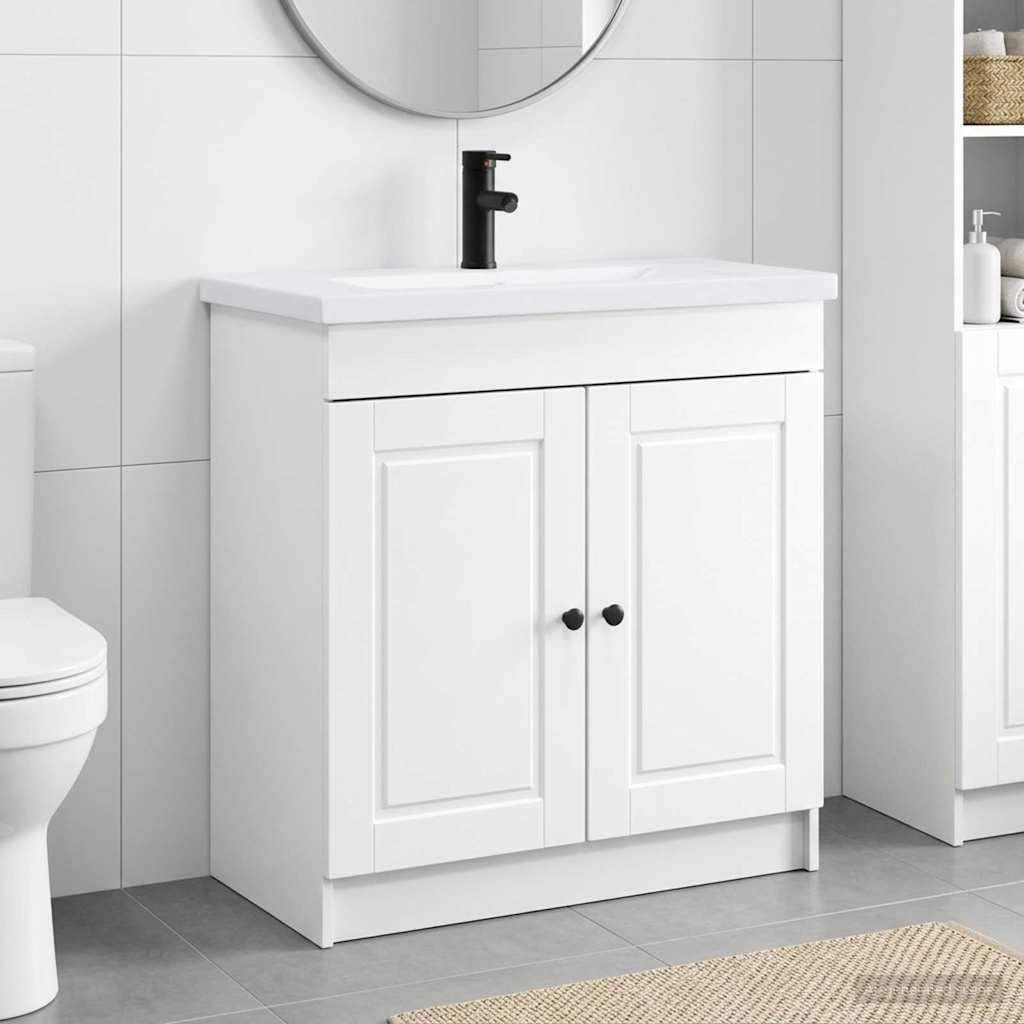 Ensemble de mobilier de salle de bain Blanc 78,5 x 37,5 x 81 cm - XIOS