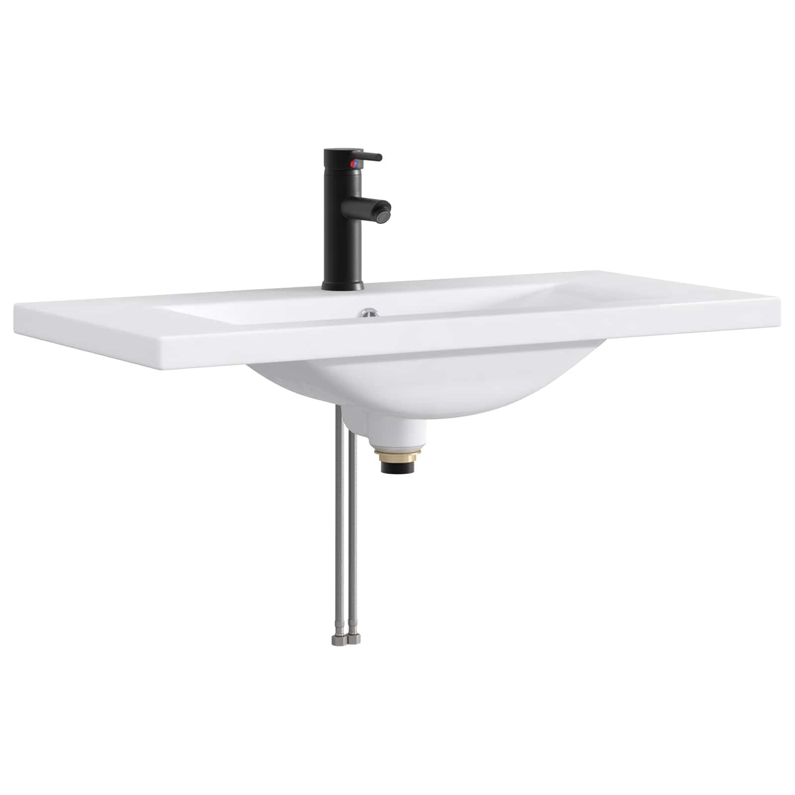 Ensemble de mobilier de salle de bain Chêne Sonoma