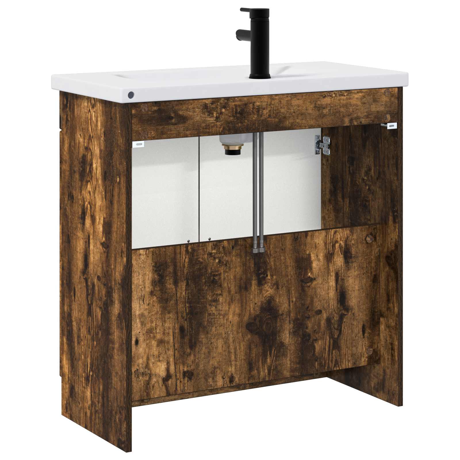 Ensemble de mobilier de salle de bain Chêne fumé