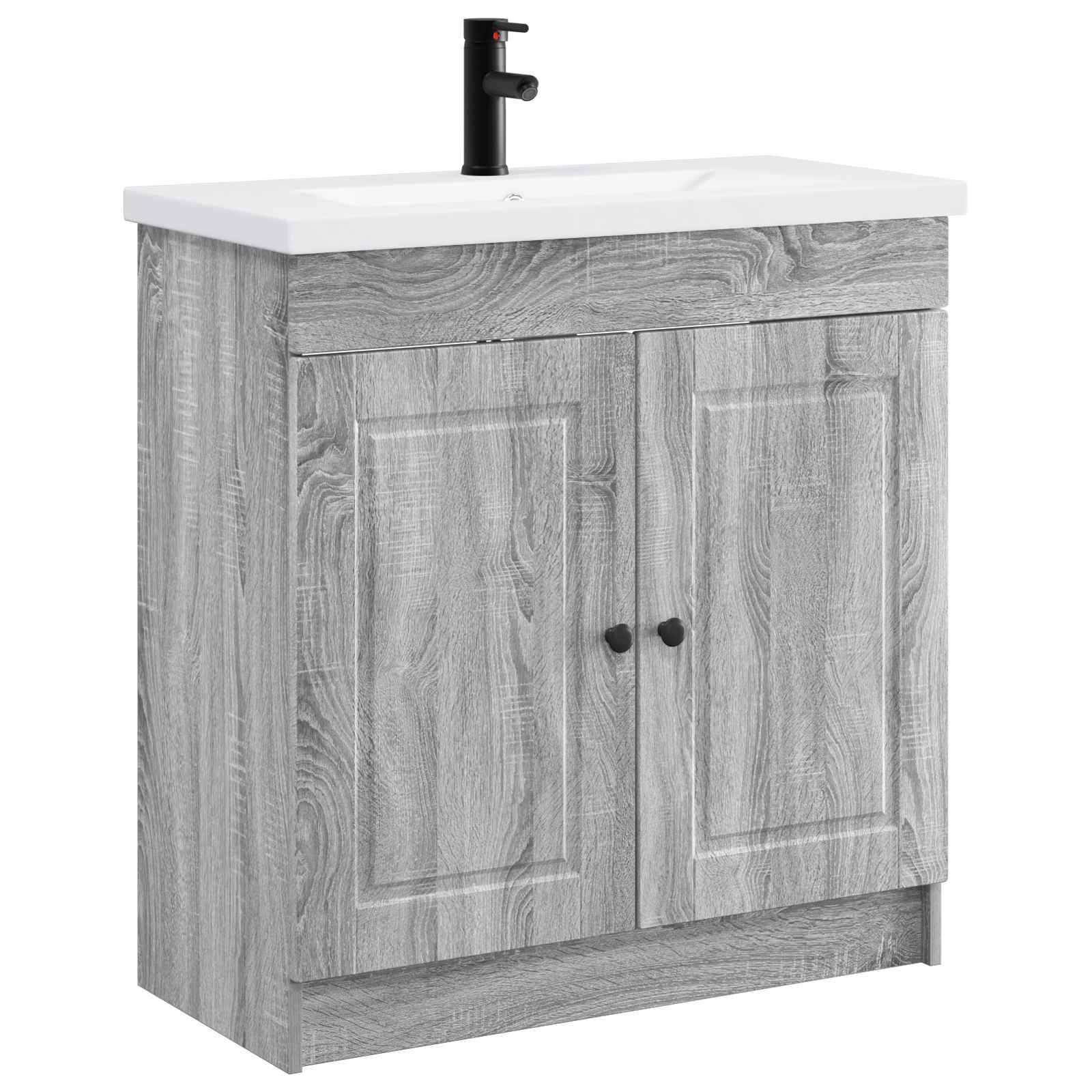 Ensemble de mobilier de salle de bain Sonoma gris