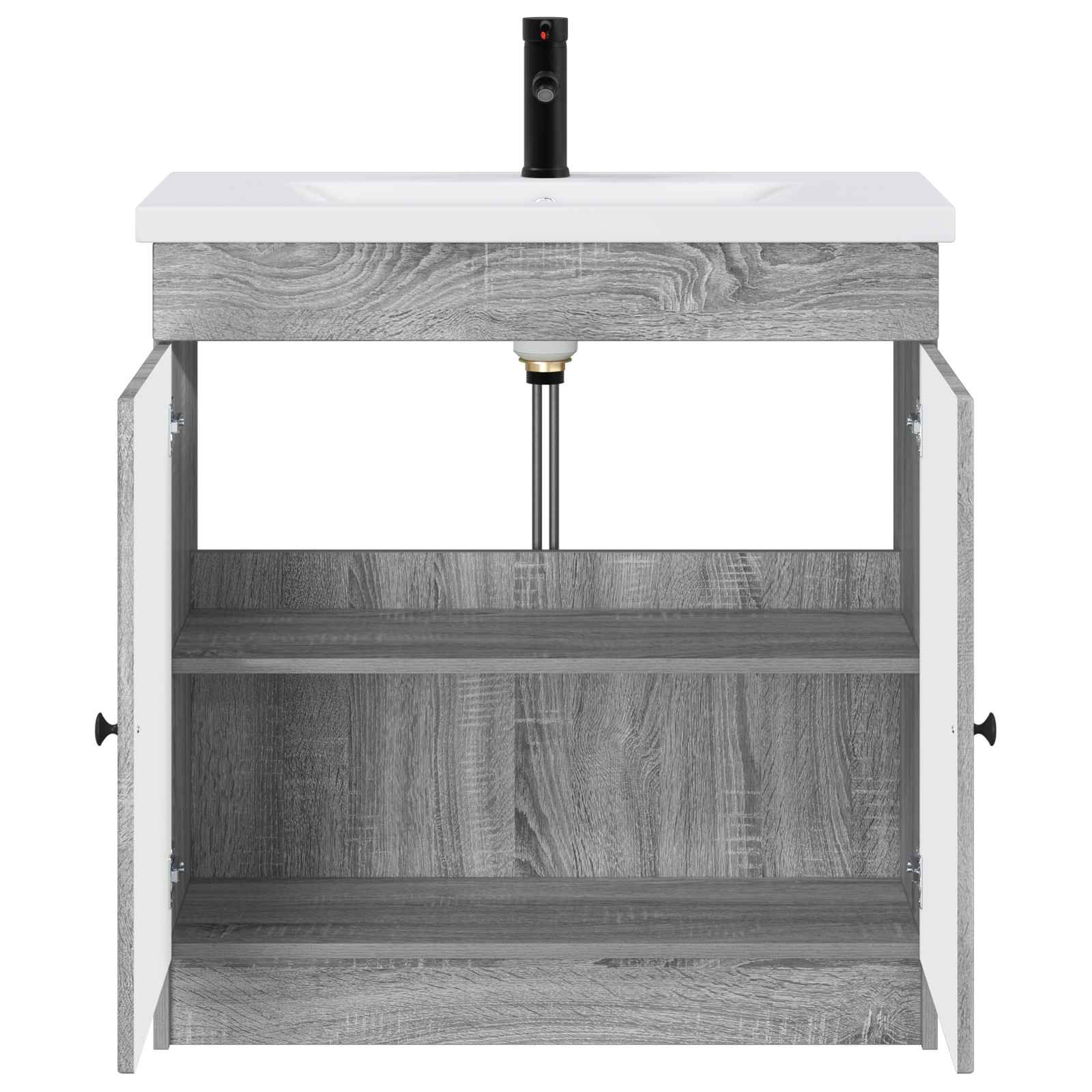 Ensemble de mobilier de salle de bain Sonoma gris