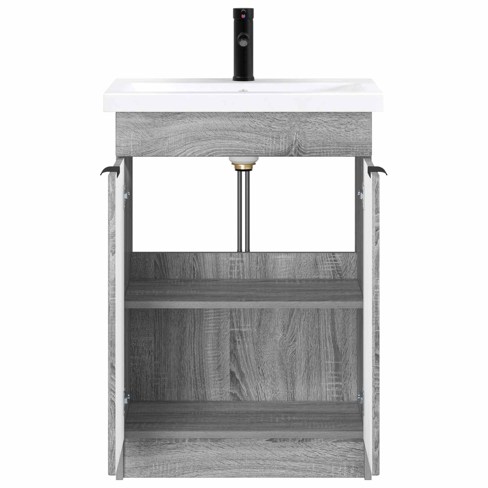 Ensemble de mobilier de salle de bain Sonoma gris