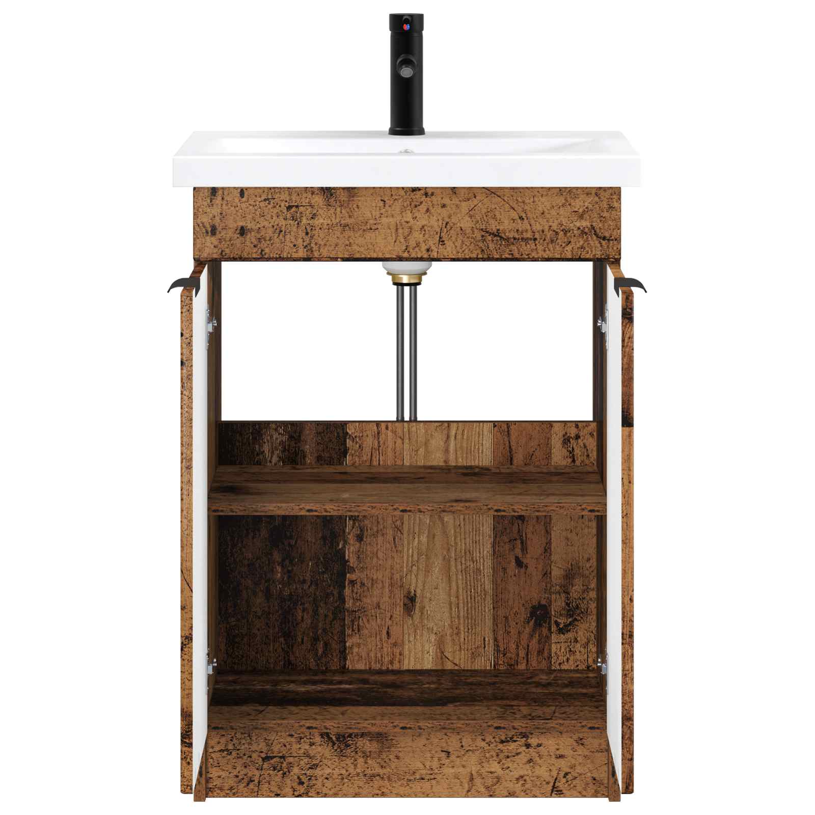 Ensemble de mobilier de salle de bain Bois ancien