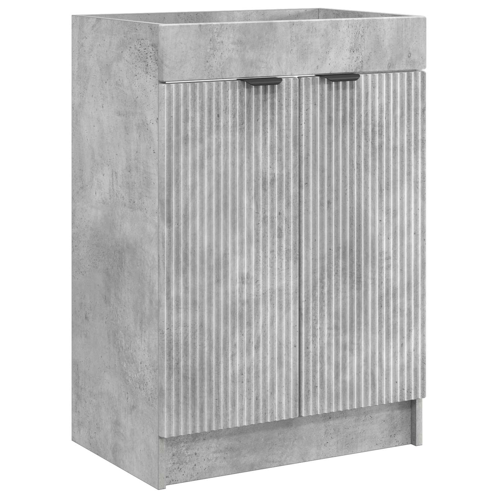 Ensemble de mobilier de salle de bain Gris béton