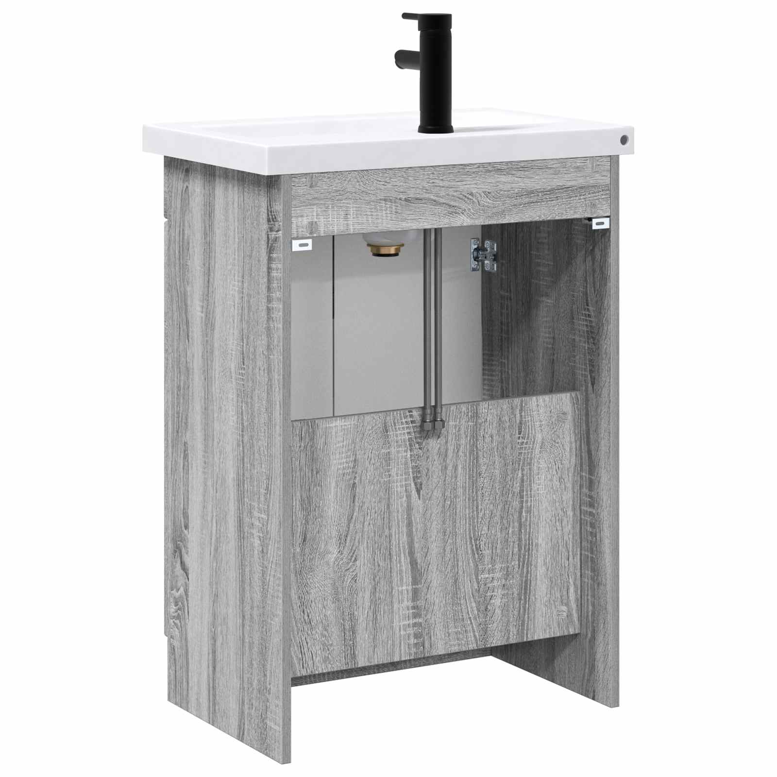 Ensemble de mobilier de salle de bain Sonoma gris