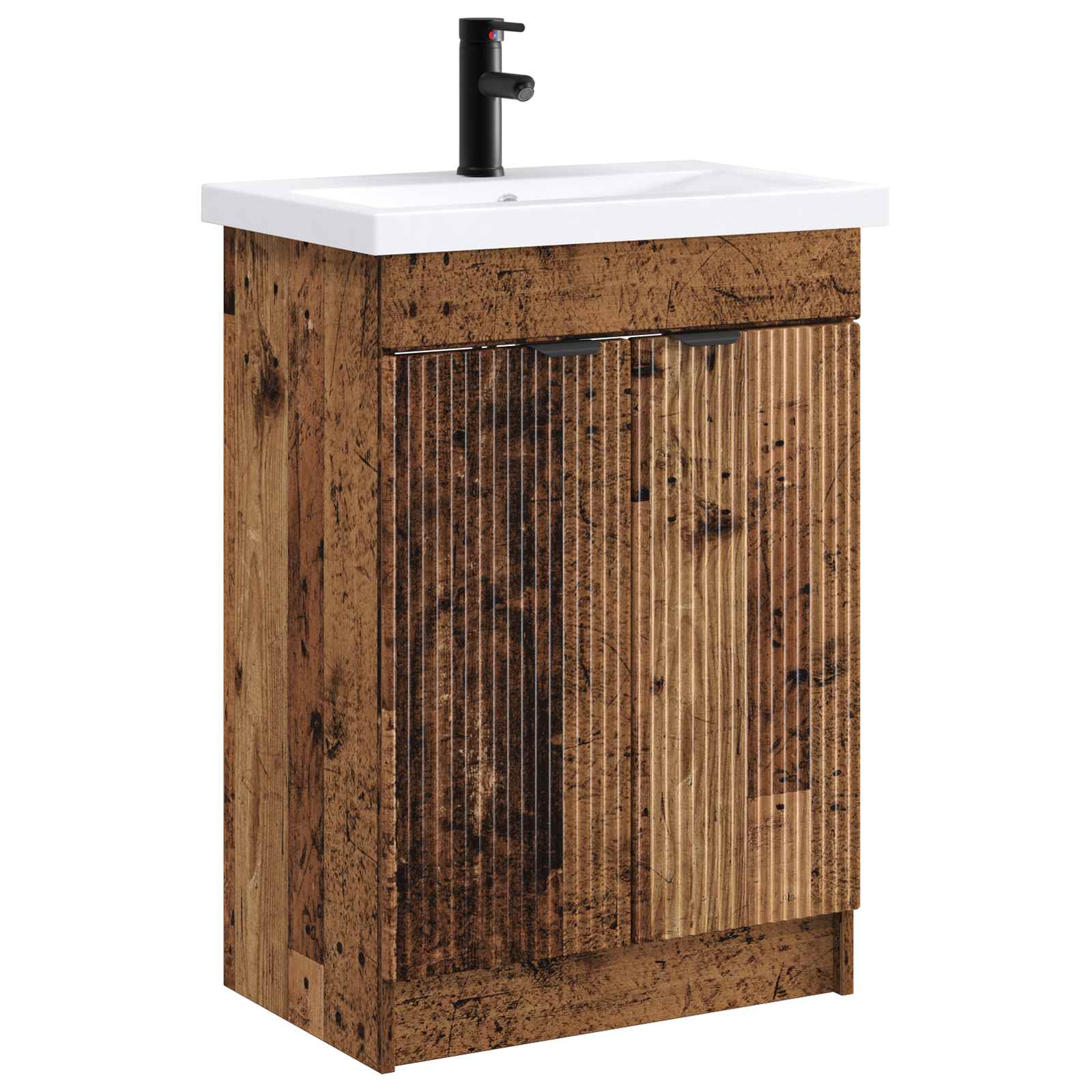 Ensemble de mobilier de salle de bain Bois ancien