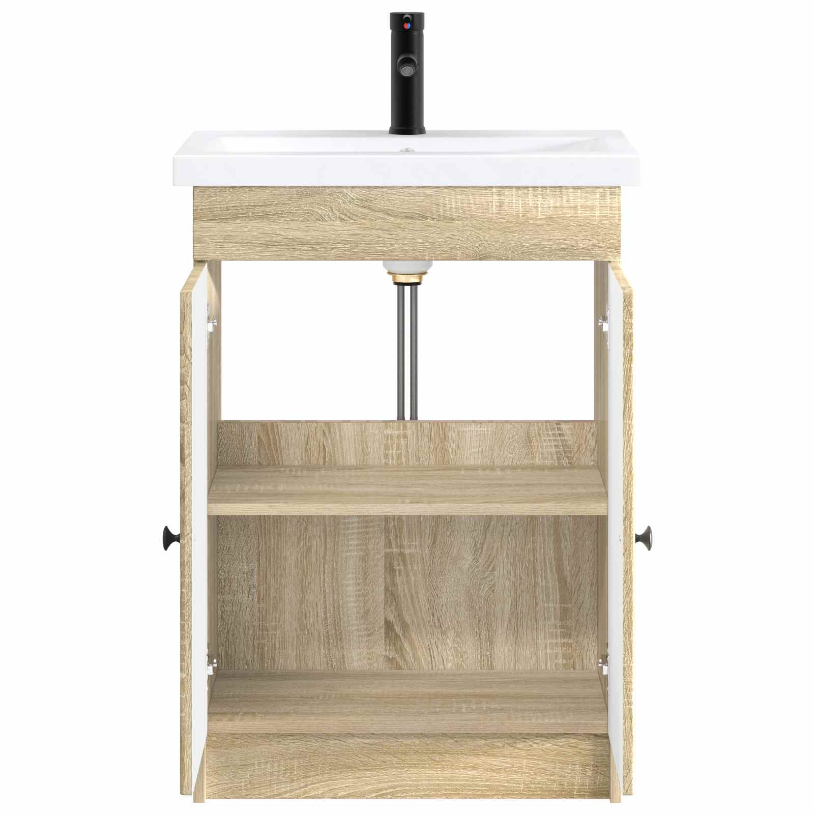 Ensemble de mobilier de salle de bain Chêne Sonoma