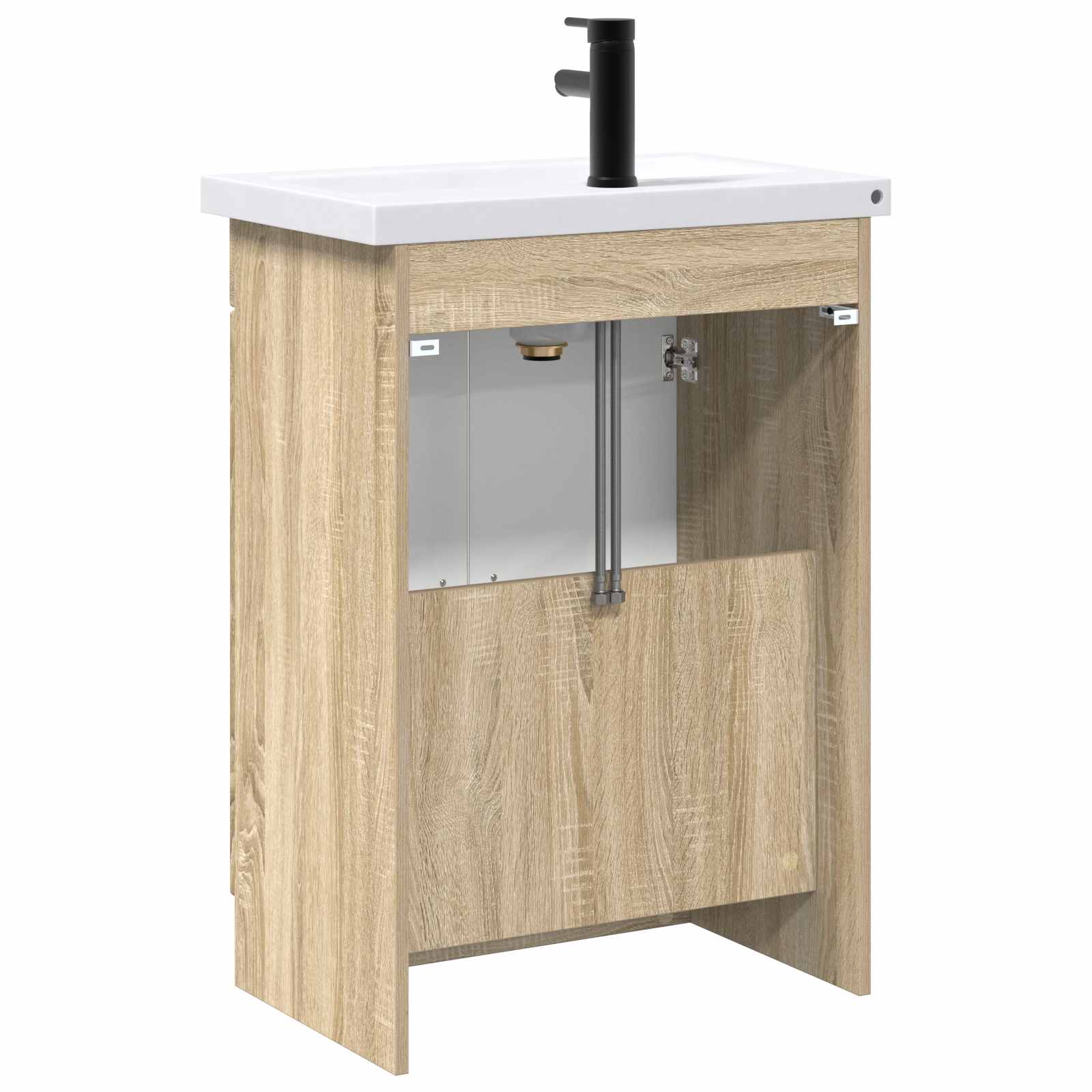 Ensemble de mobilier de salle de bain Chêne Sonoma