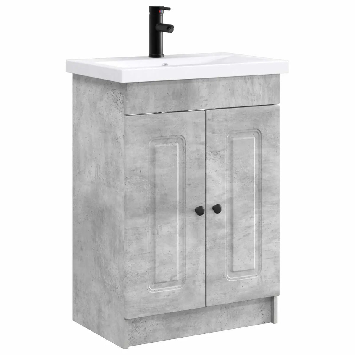 Ensemble de mobilier de salle de bain Gris béton - XIOS