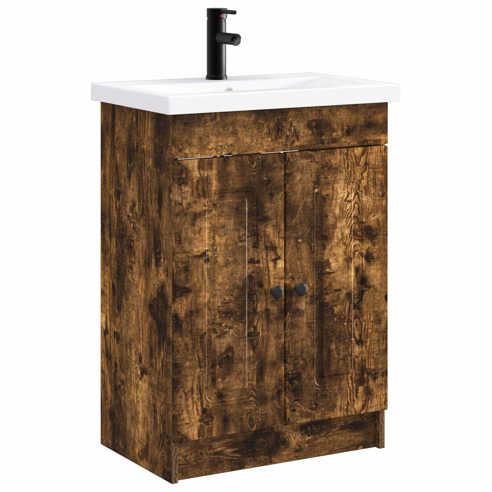 Ensemble de mobilier de salle de bain Chêne fumé