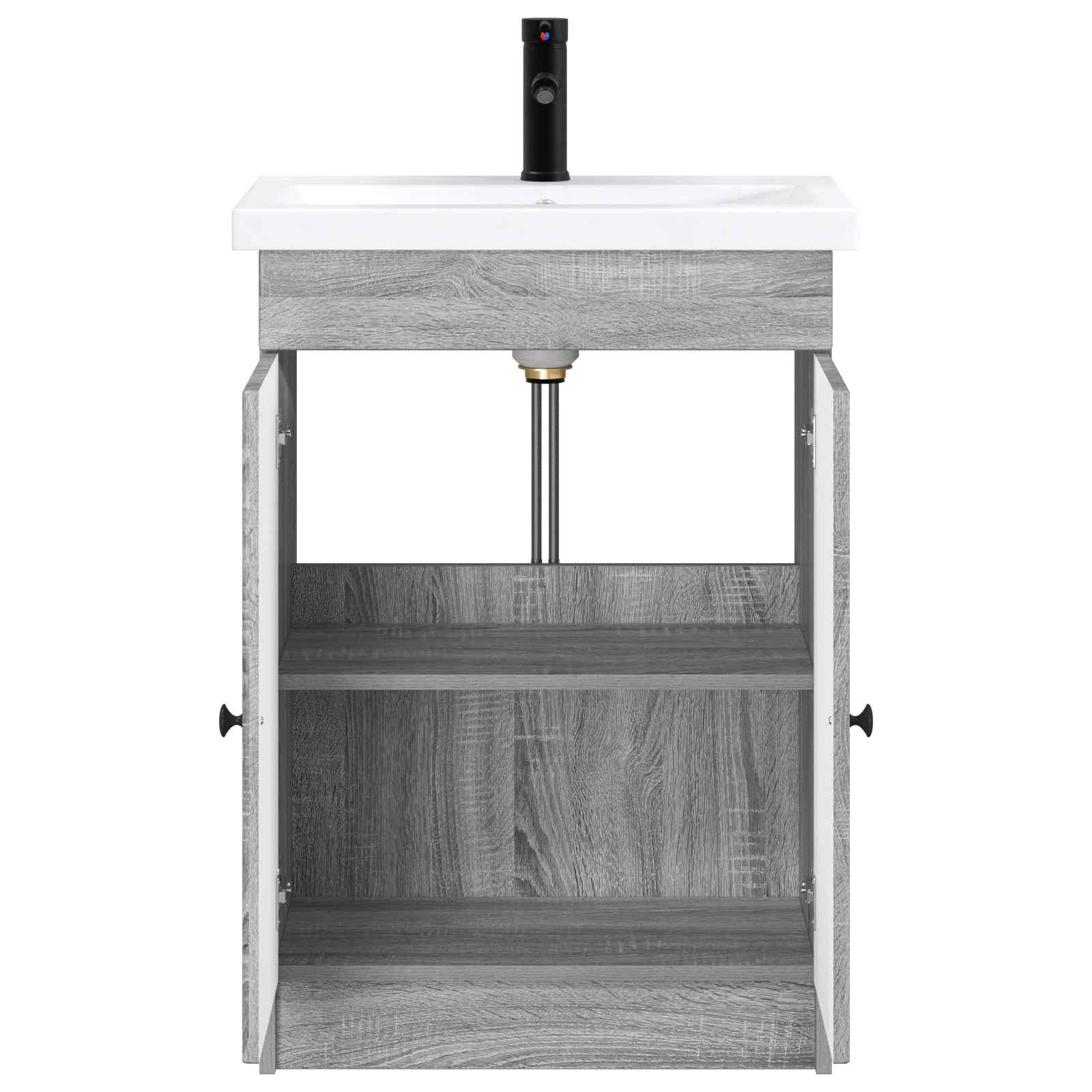 Ensemble de mobilier de salle de bain Sonoma gris