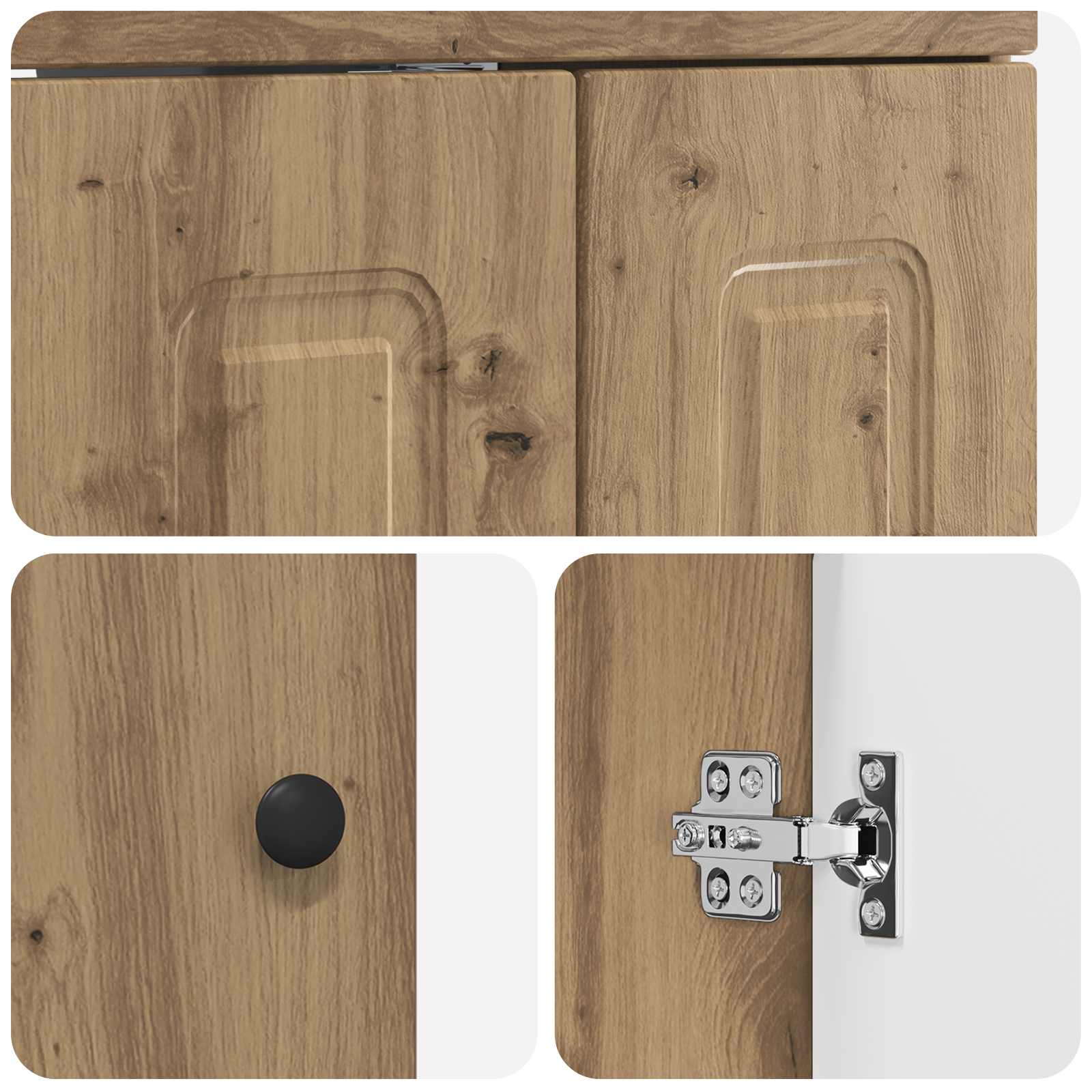 Ensemble de mobilier de salle de bain Chêne artisanal