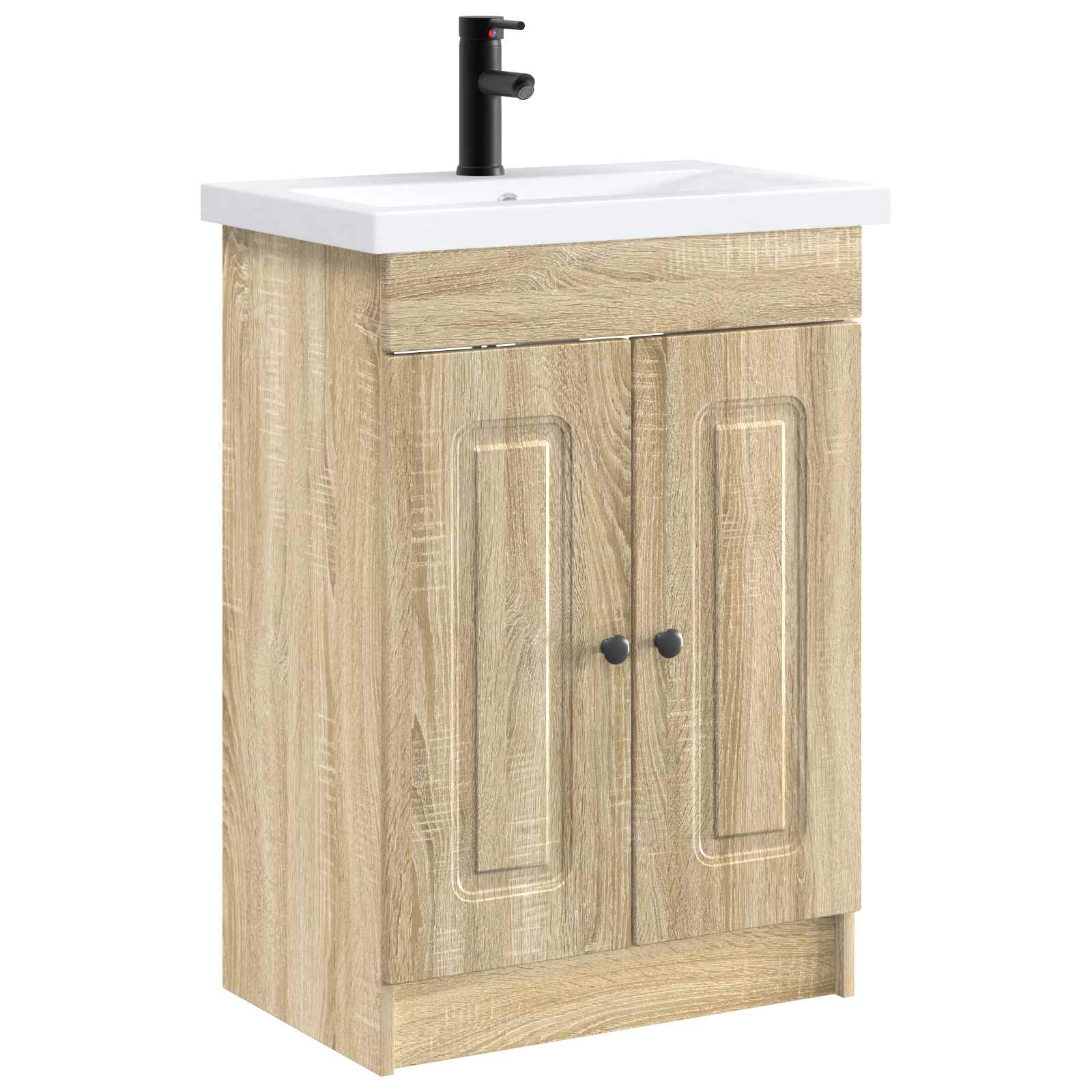 Ensemble de mobilier de salle de bain Chêne Sonoma