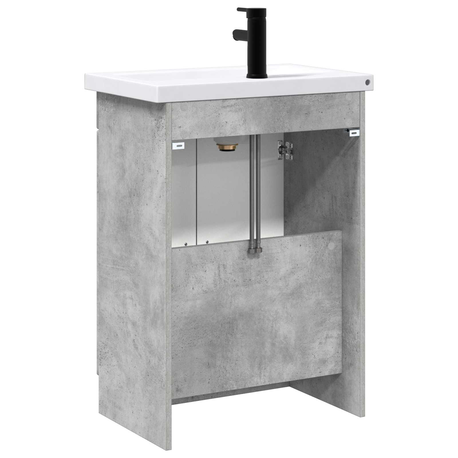 Ensemble de mobilier de salle de bain Gris béton