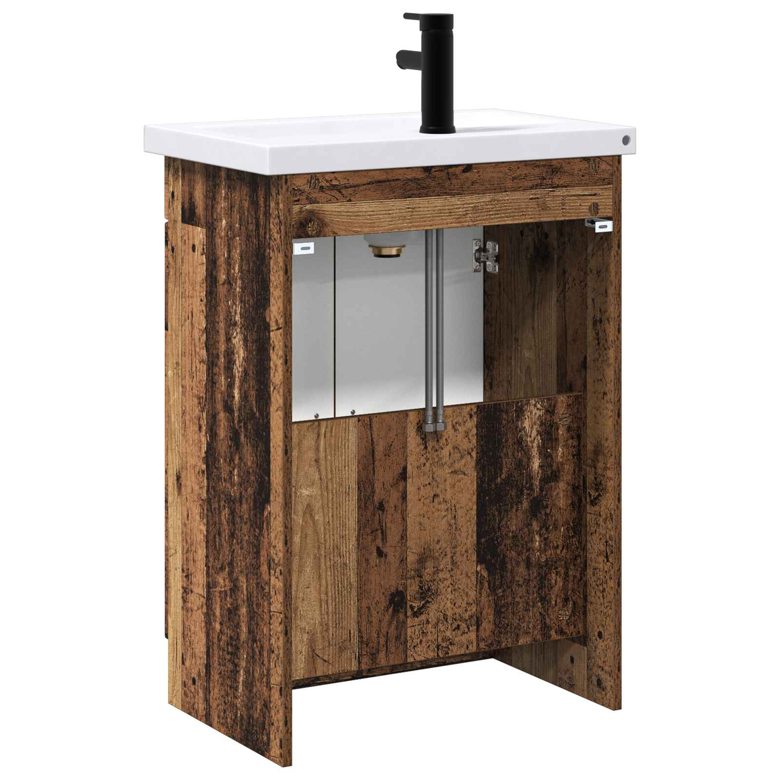 Ensemble de mobilier de salle de bain Bois ancien