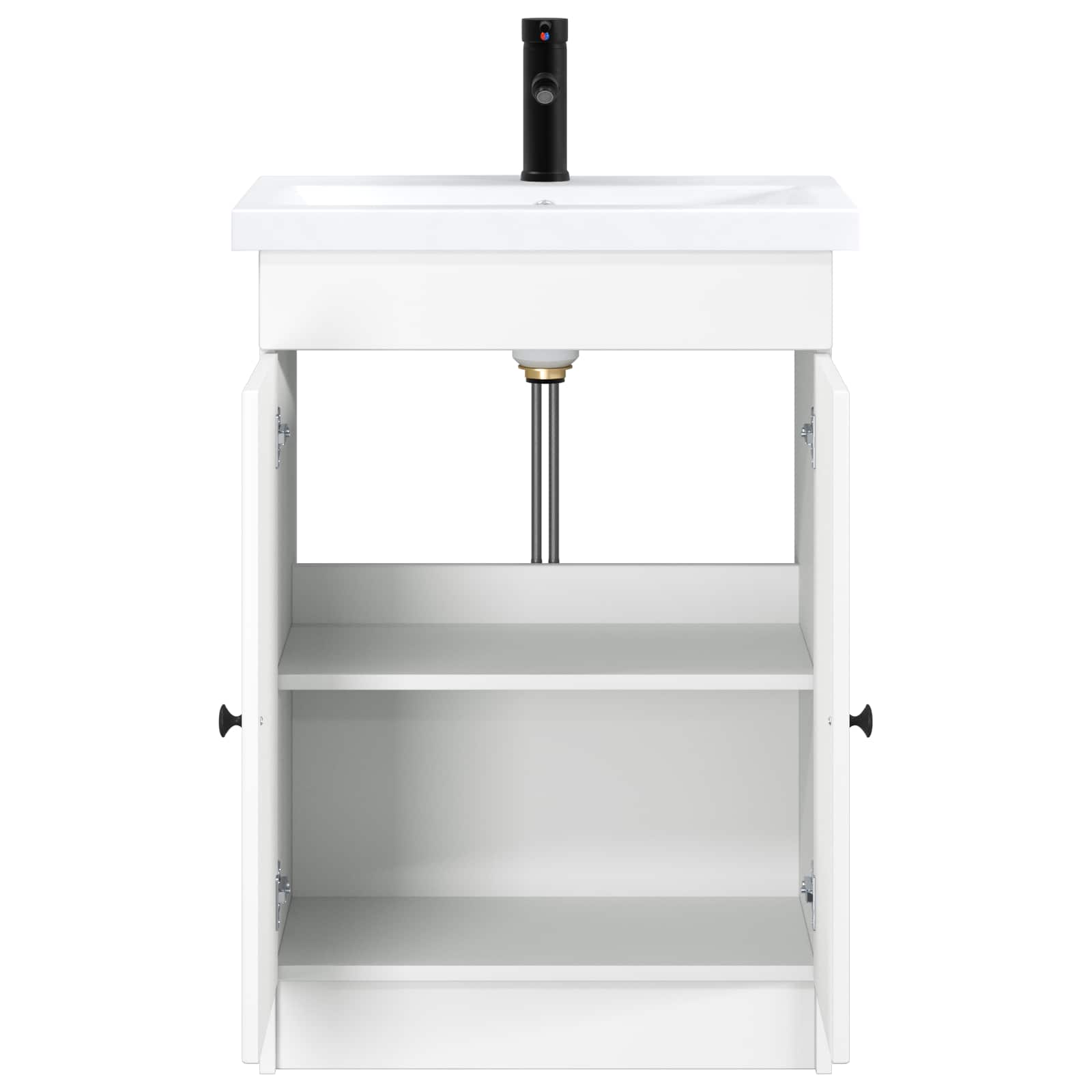 Ensemble de mobilier de salle de bain Blanc 56 x 37,5 x 81 cm