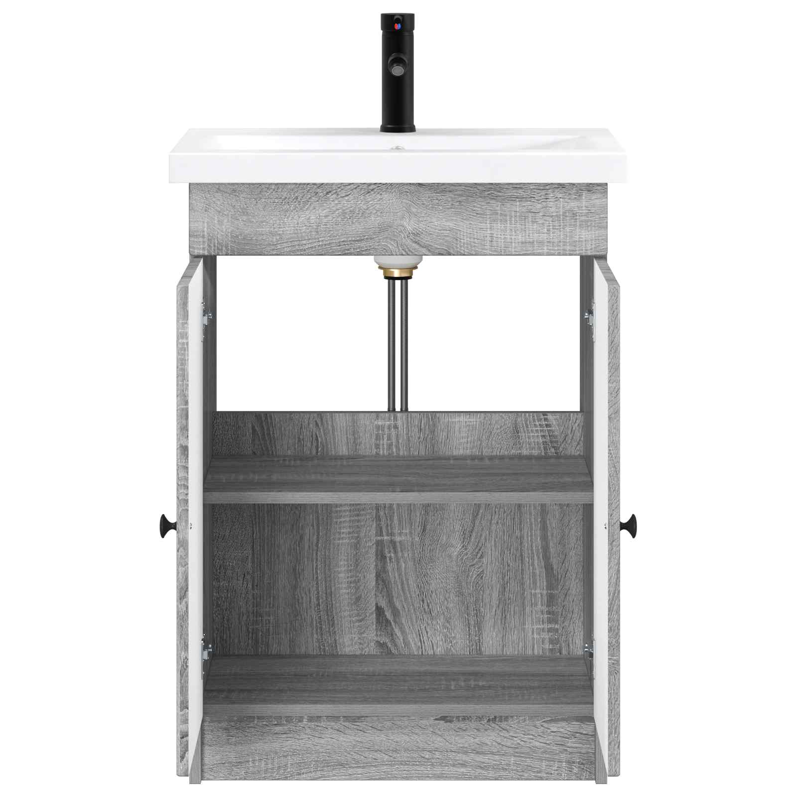 Ensemble de mobilier de salle de bain Sonoma gris
