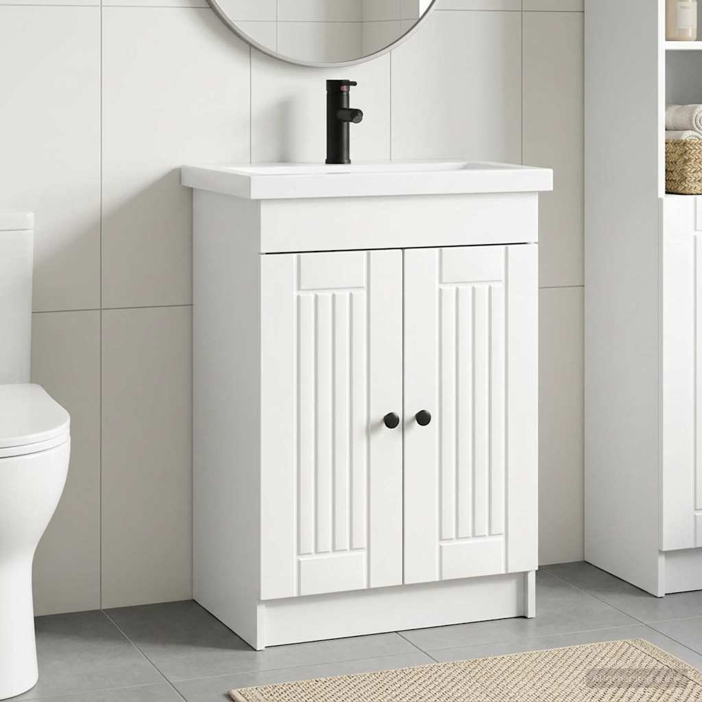Ensemble de mobilier de salle de bain Blanc 78,5 x 37,5 x 81 cm