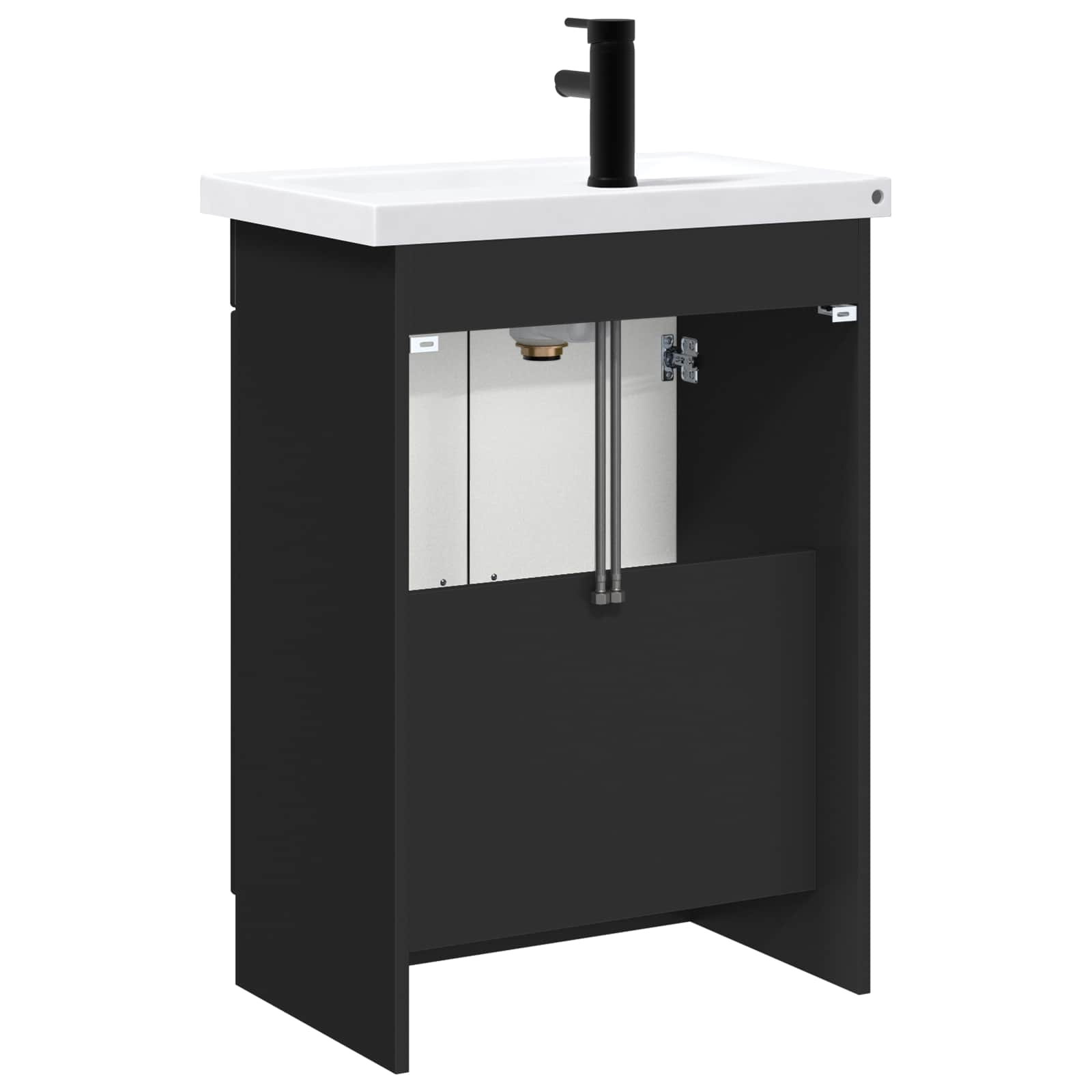 Ensemble de mobilier de salle de bain Noir 78,5 x 37,5 x 81 cm
