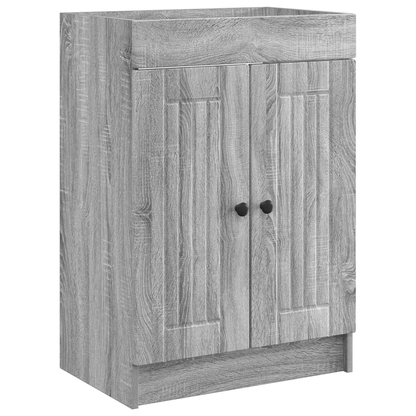 Ensemble de mobilier de salle de bain Sonoma gris