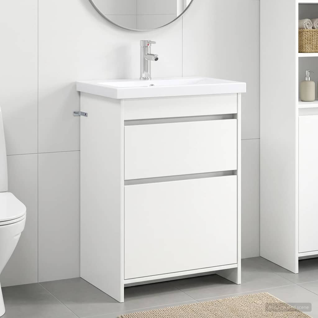 Ensemble de mobilier de salle de bain Blanc 61 x 40 x 84,5 cm - XIOS