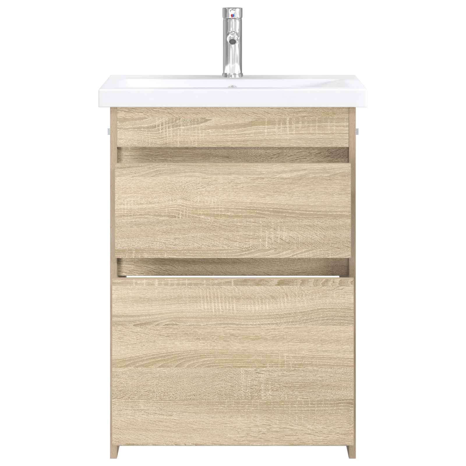 Ensemble de mobilier de salle de bain Chêne Sonoma