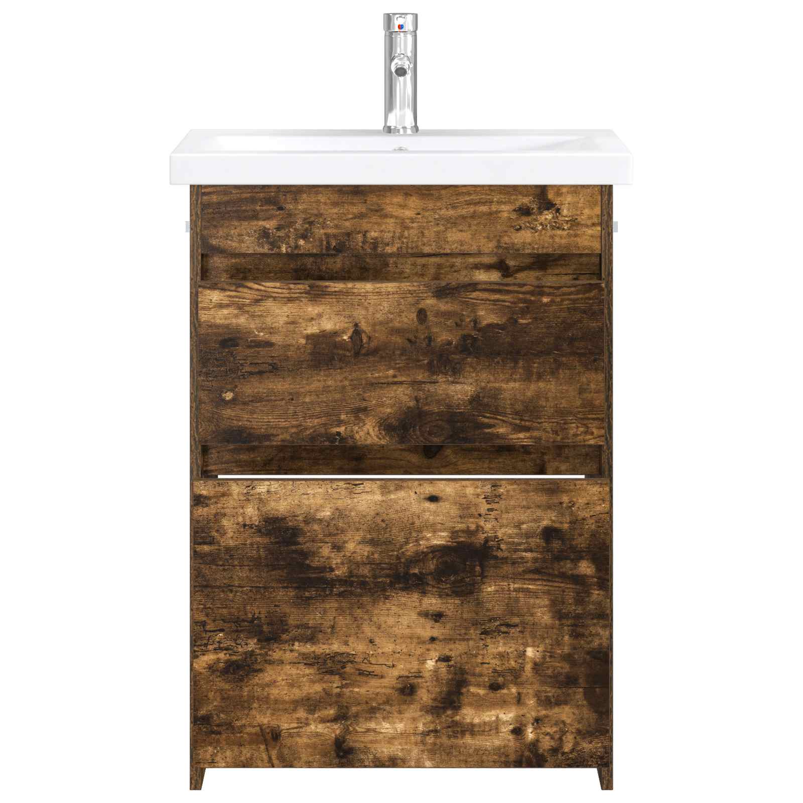 Ensemble de mobilier de salle de bain Chêne fumé