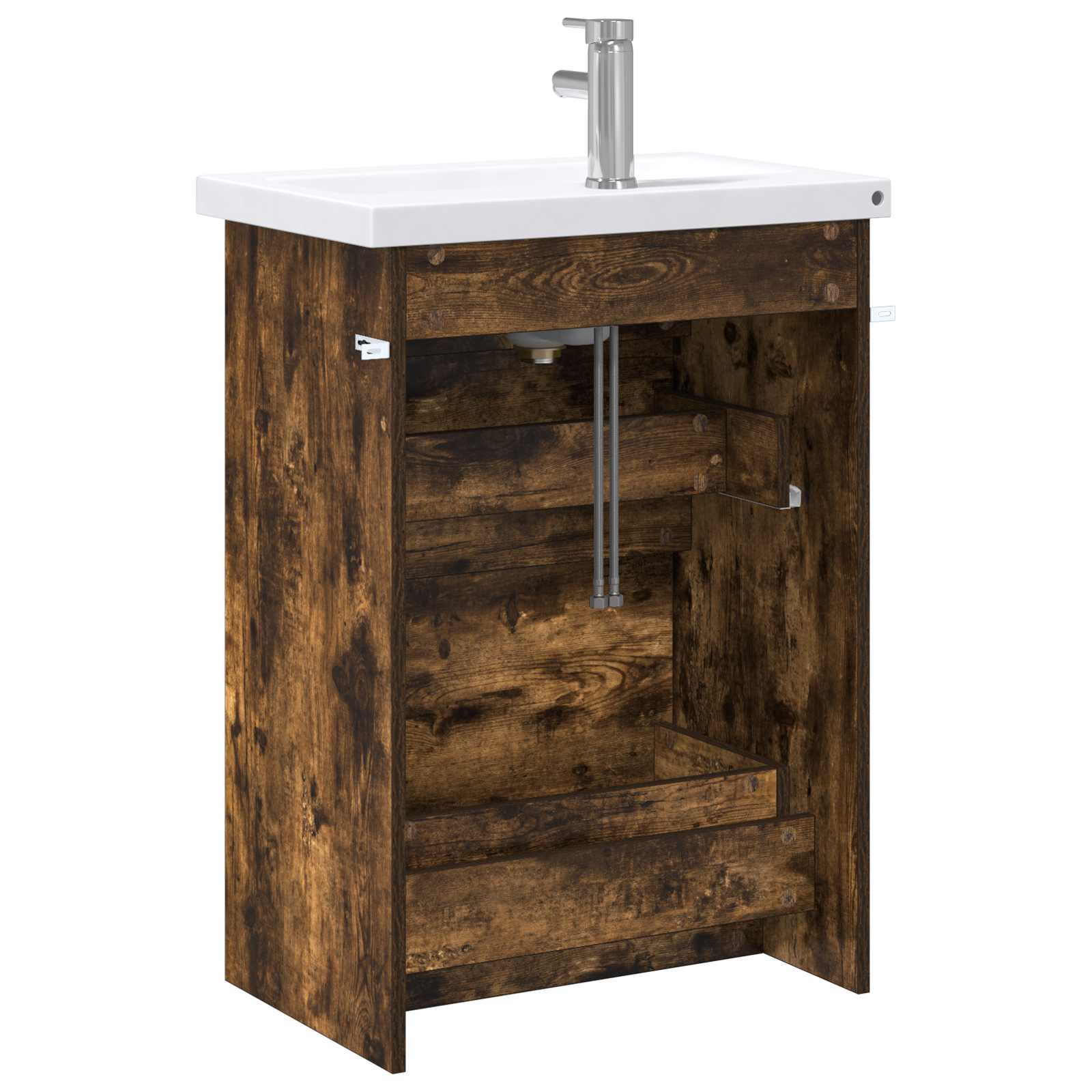 Ensemble de mobilier de salle de bain Chêne fumé