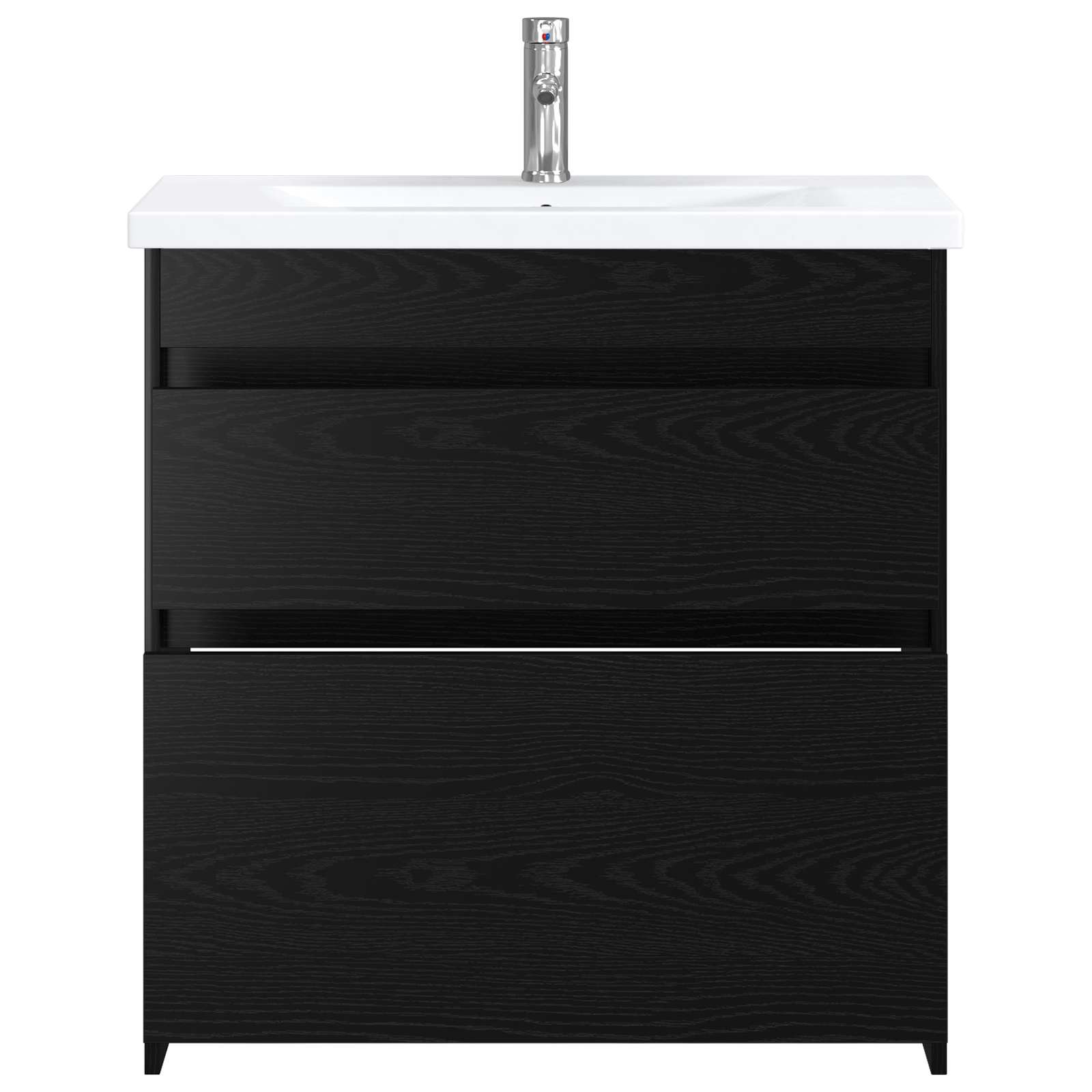 Ensemble de mobilier de salle de bain Chêne noir