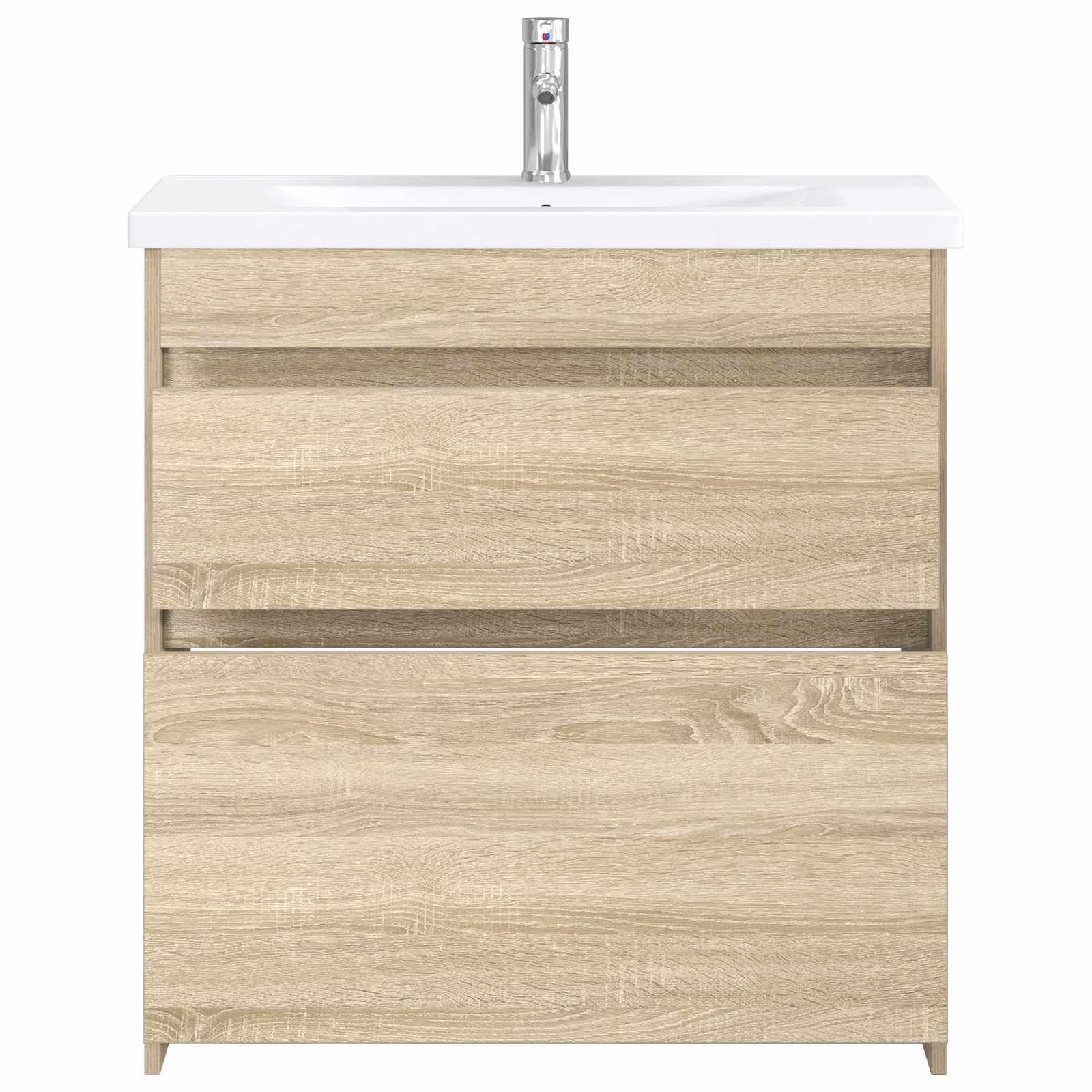 Ensemble de mobilier de salle de bain Chêne Sonoma