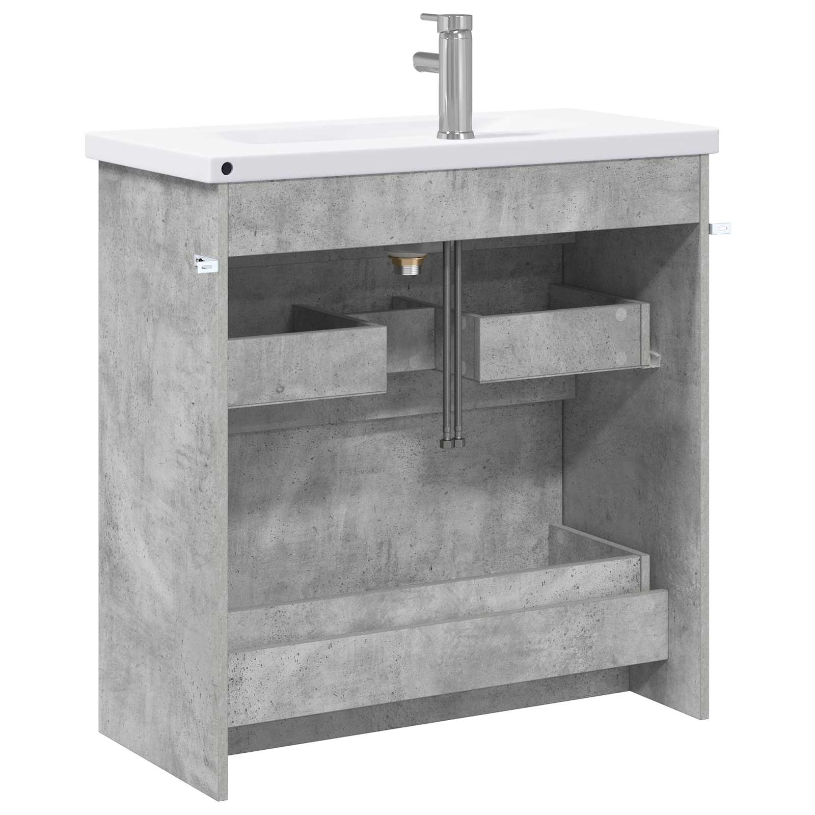 Ensemble de mobilier de salle de bain Gris béton