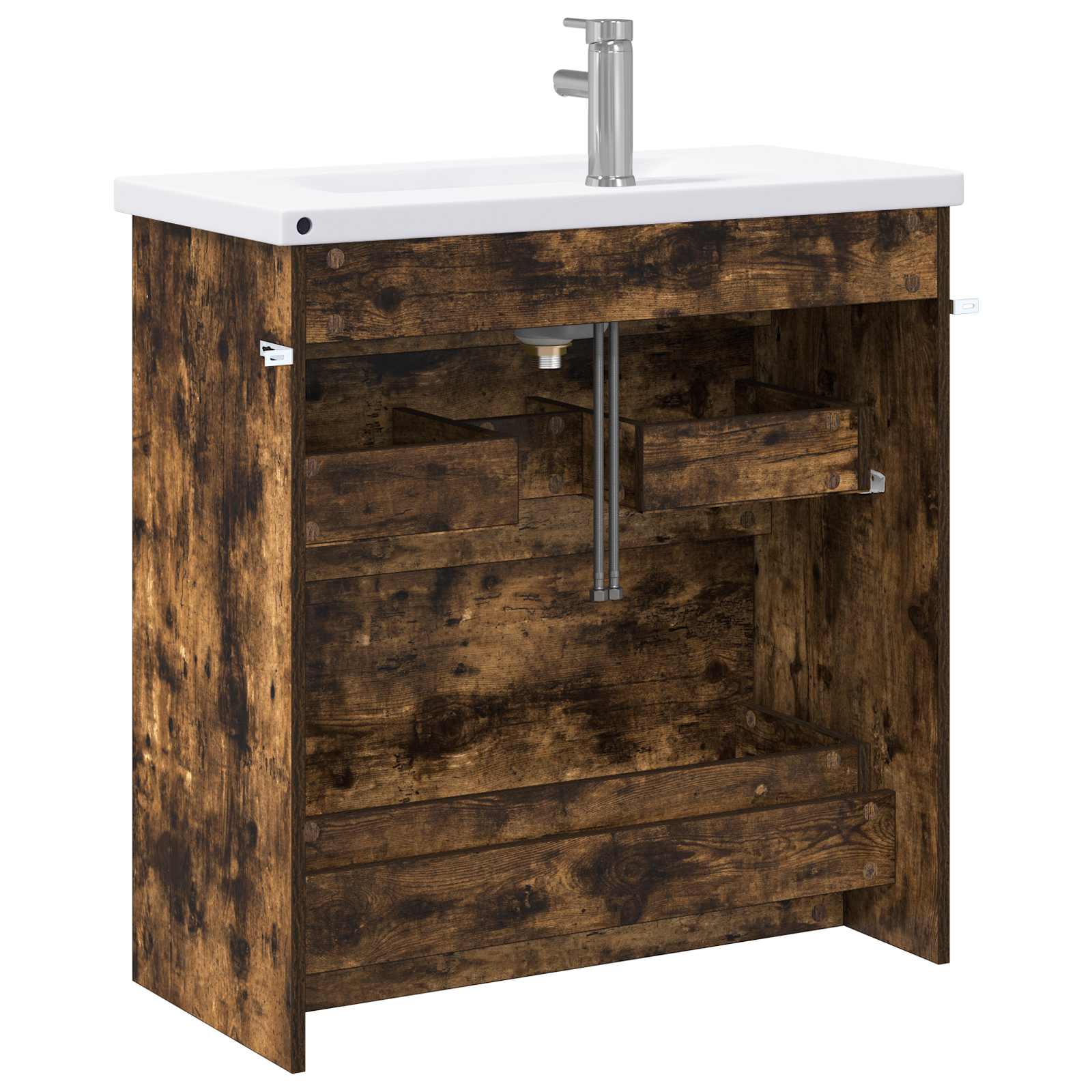 Ensemble de mobilier de salle de bain Chêne fumé