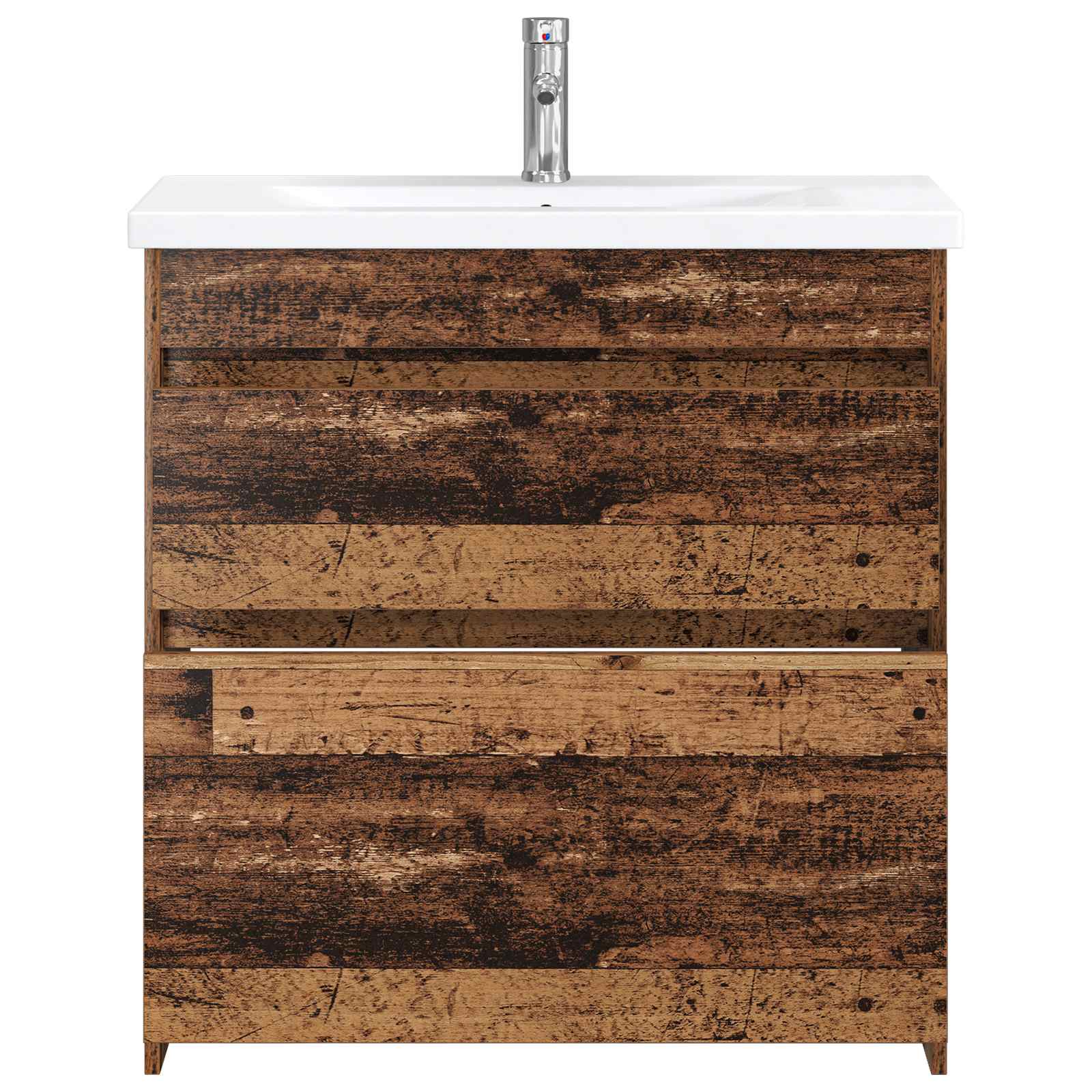 Ensemble de mobilier de salle de bain Bois ancien