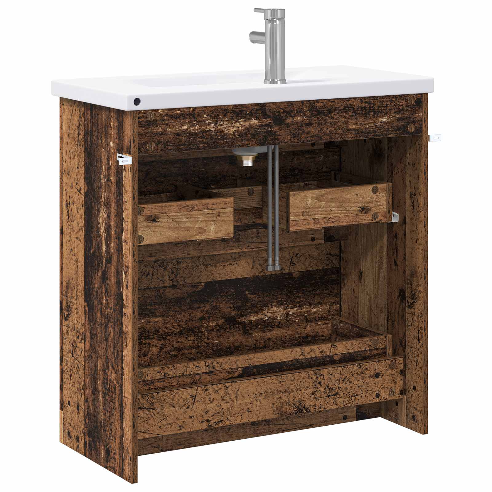 Ensemble de mobilier de salle de bain Bois ancien