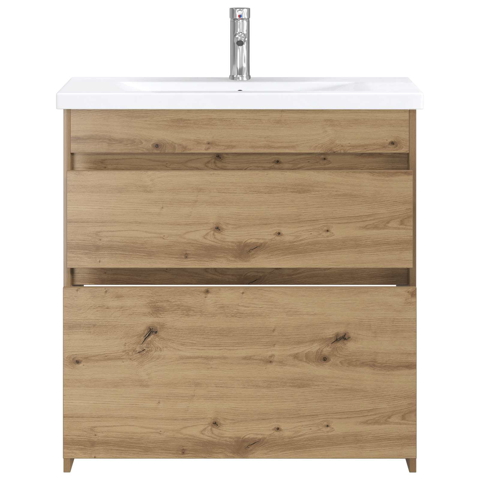 Ensemble de mobilier de salle de bain Chêne artisanal - XIOS