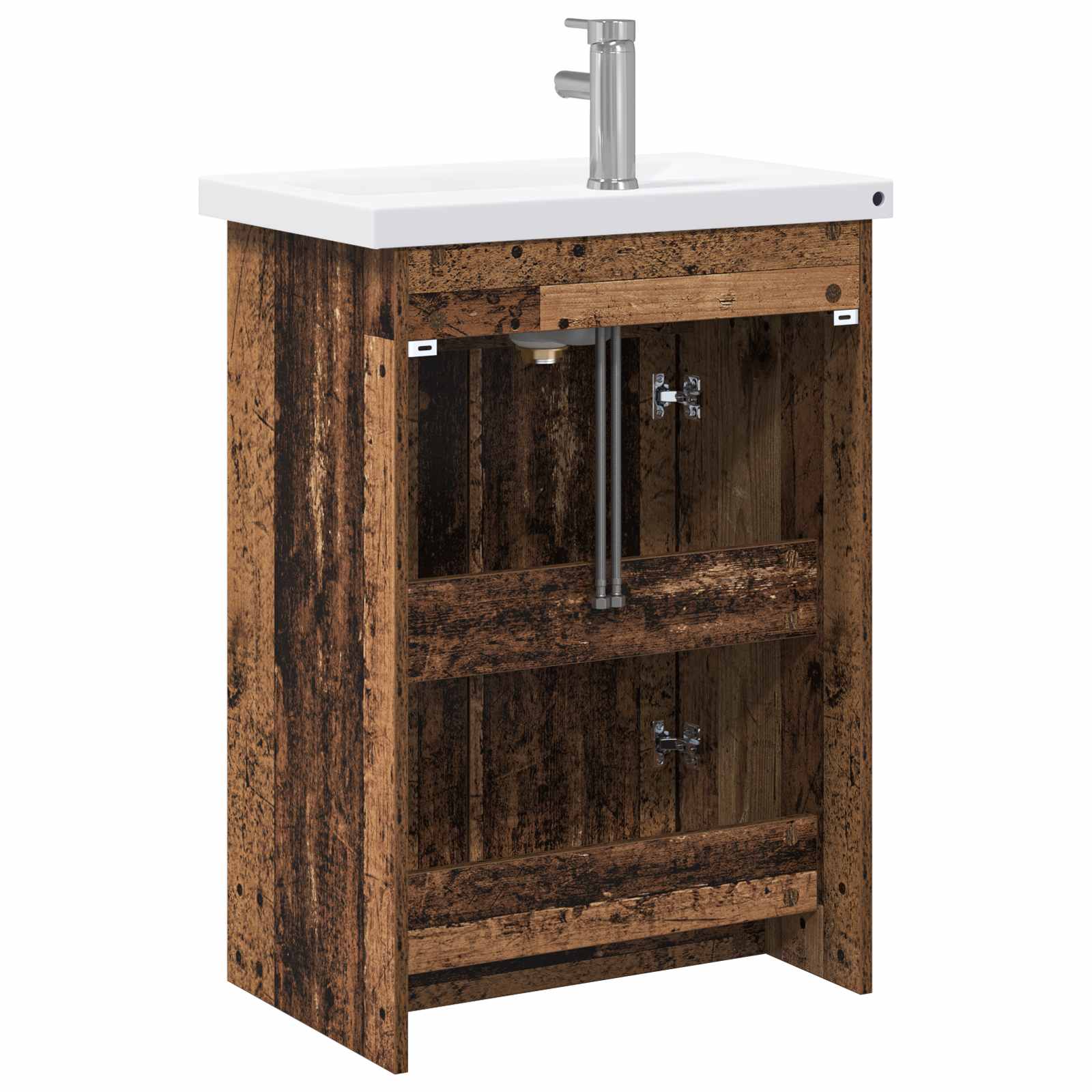 Ensemble de mobilier de salle de bain Bois ancien