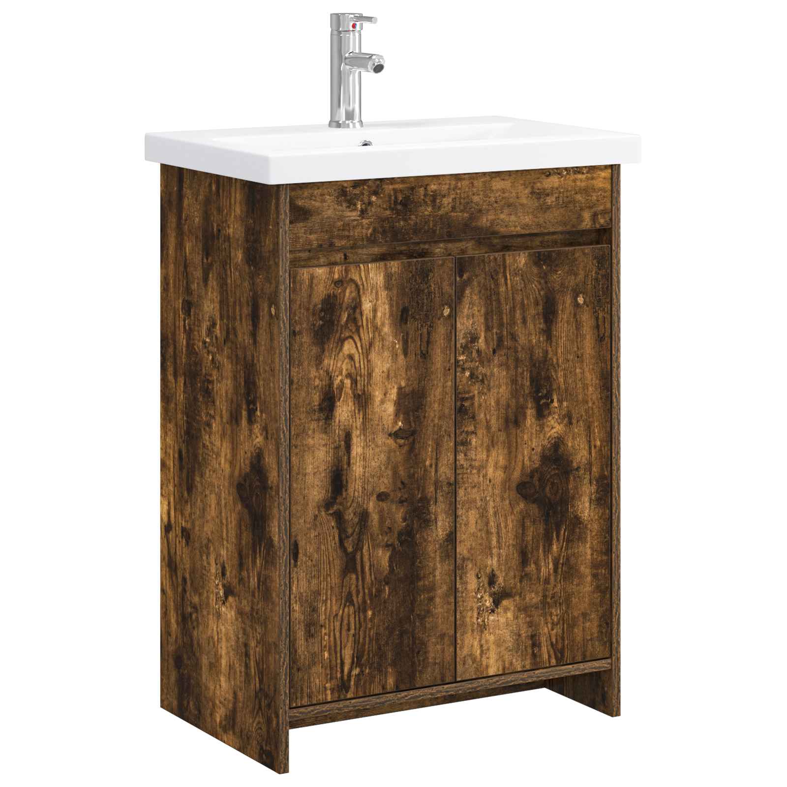 Ensemble de mobilier de salle de bain Chêne fumé