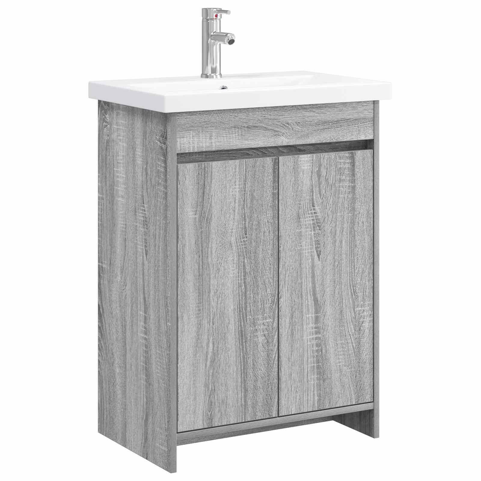 Ensemble de mobilier de salle de bain Sonoma gris