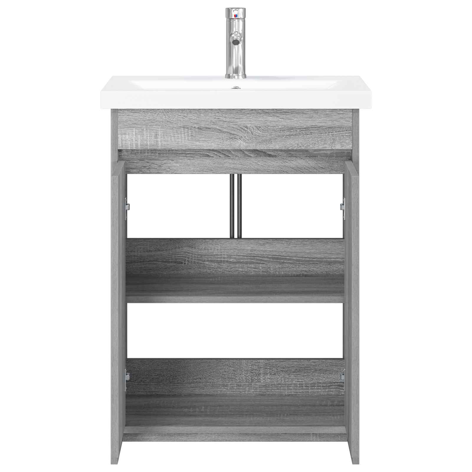Ensemble de mobilier de salle de bain Sonoma gris