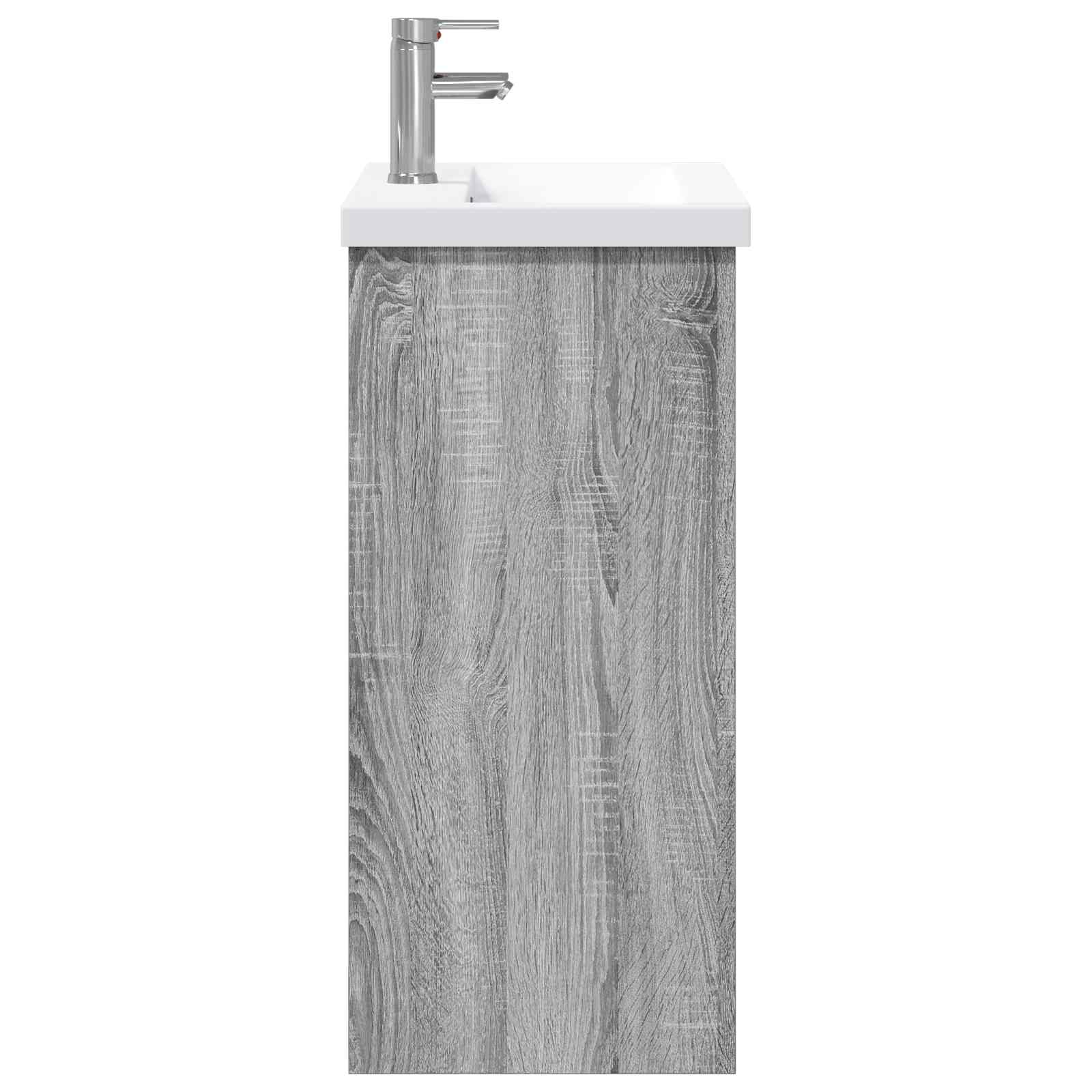 Ensemble de mobilier de salle de bain Sonoma gris