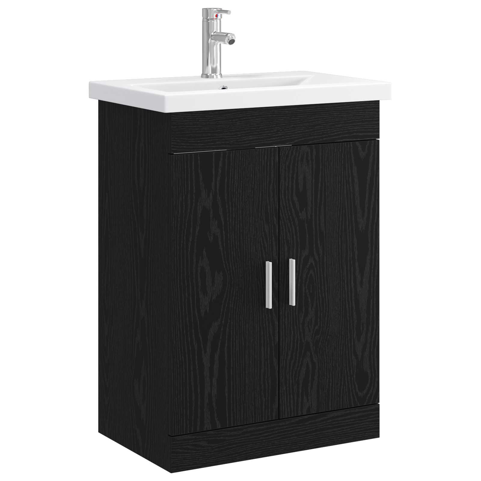 Ensemble de mobilier de salle de bain Chêne noir